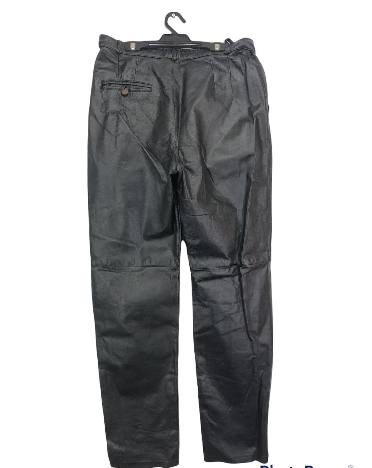 Leather Vintage Bruno Giovanni Leather Biker Pants Size US 32 / EU 48 - 2 Thumbnail