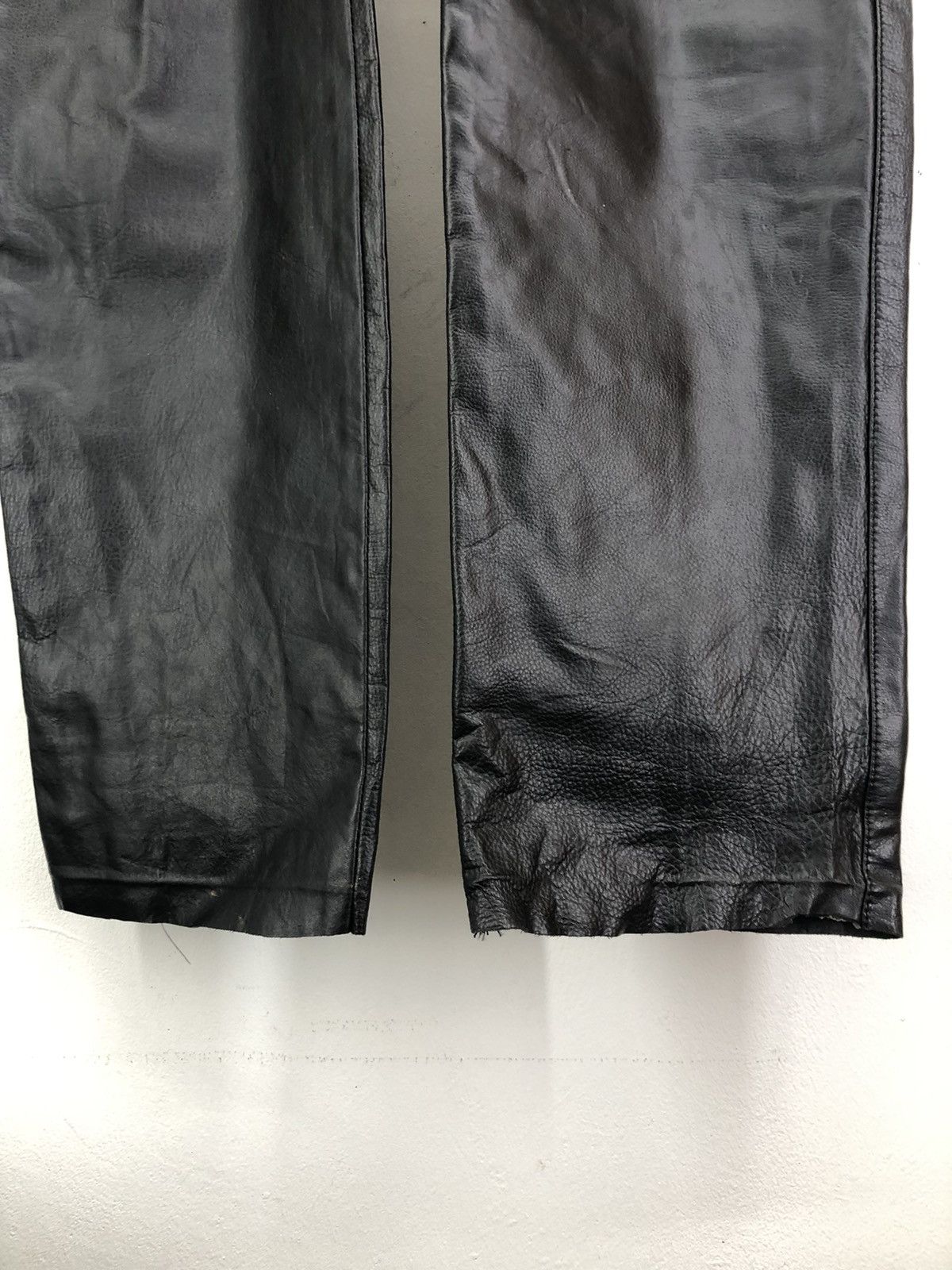Leather Vintage Bruno Giovanni Leather Biker Pants Size US 32 / EU 48 - 8 Thumbnail