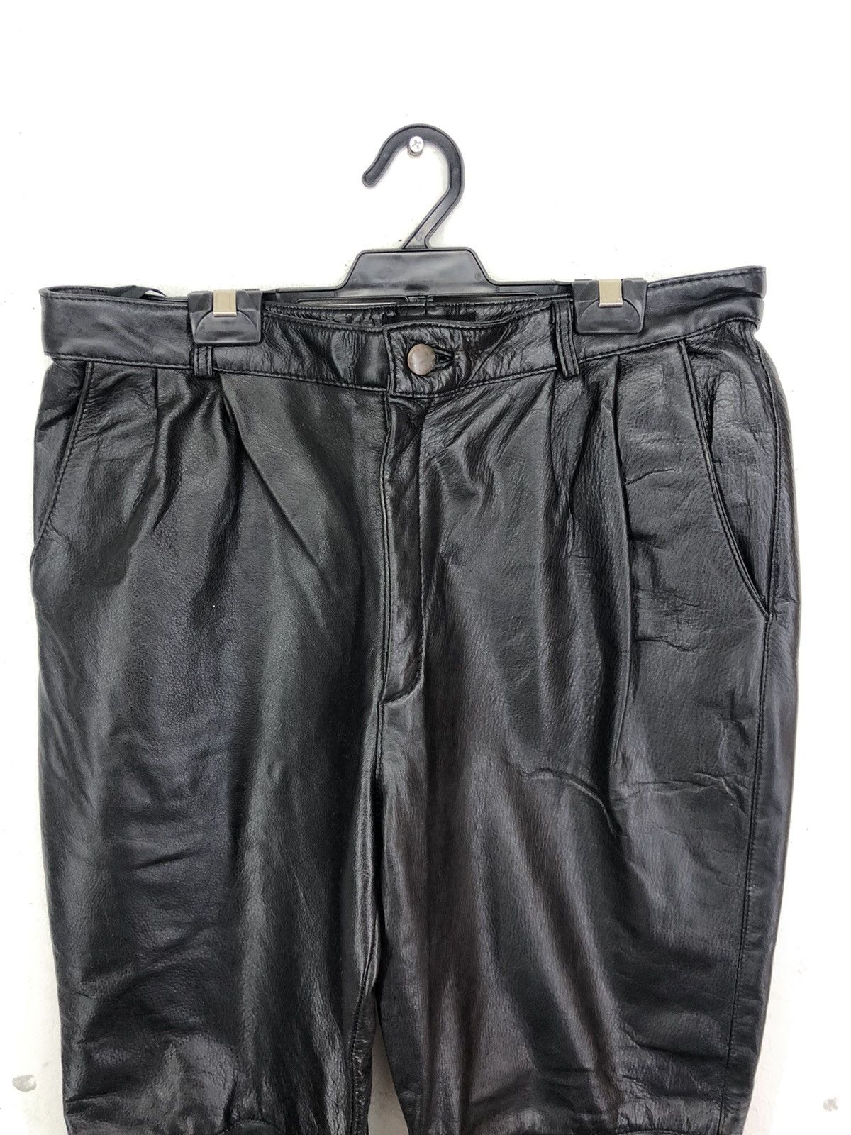Leather Vintage Bruno Giovanni Leather Biker Pants Size US 32 / EU 48 - 4 Thumbnail