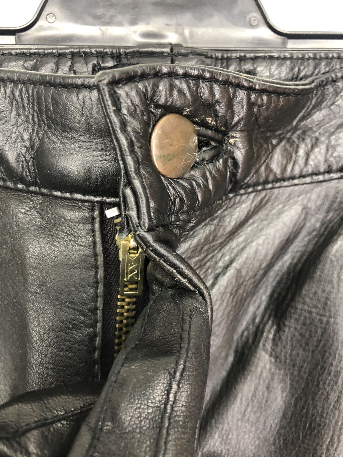 Leather Vintage Bruno Giovanni Leather Biker Pants Size US 32 / EU 48 - 5 Thumbnail