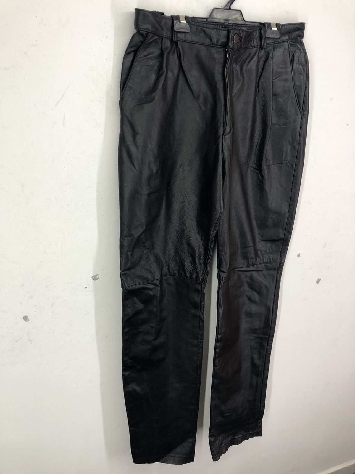 Leather Vintage Bruno Giovanni Leather Biker Pants Size US 32 / EU 48 - 3 Thumbnail