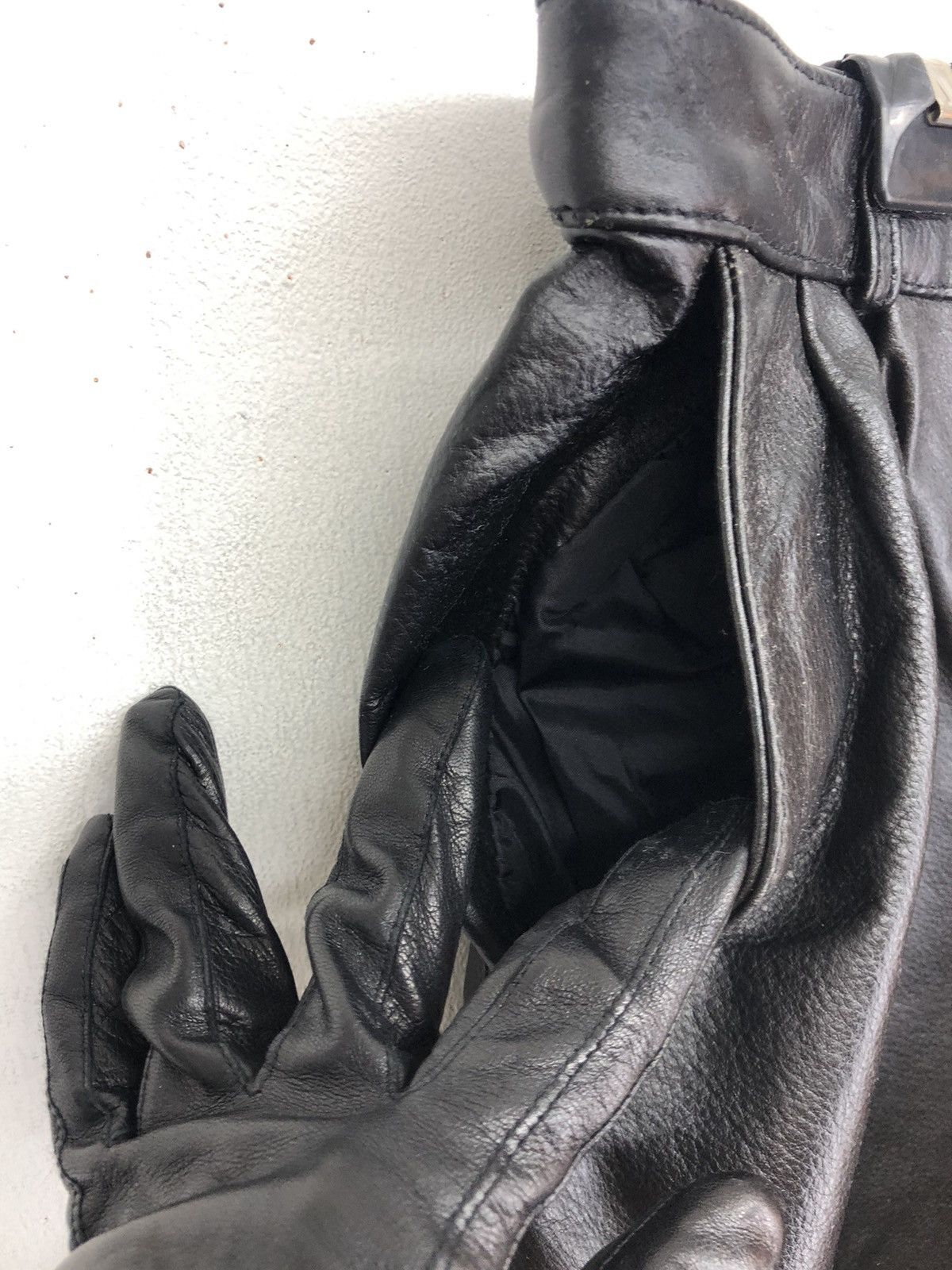 Leather Vintage Bruno Giovanni Leather Biker Pants Size US 32 / EU 48 - 6 Thumbnail