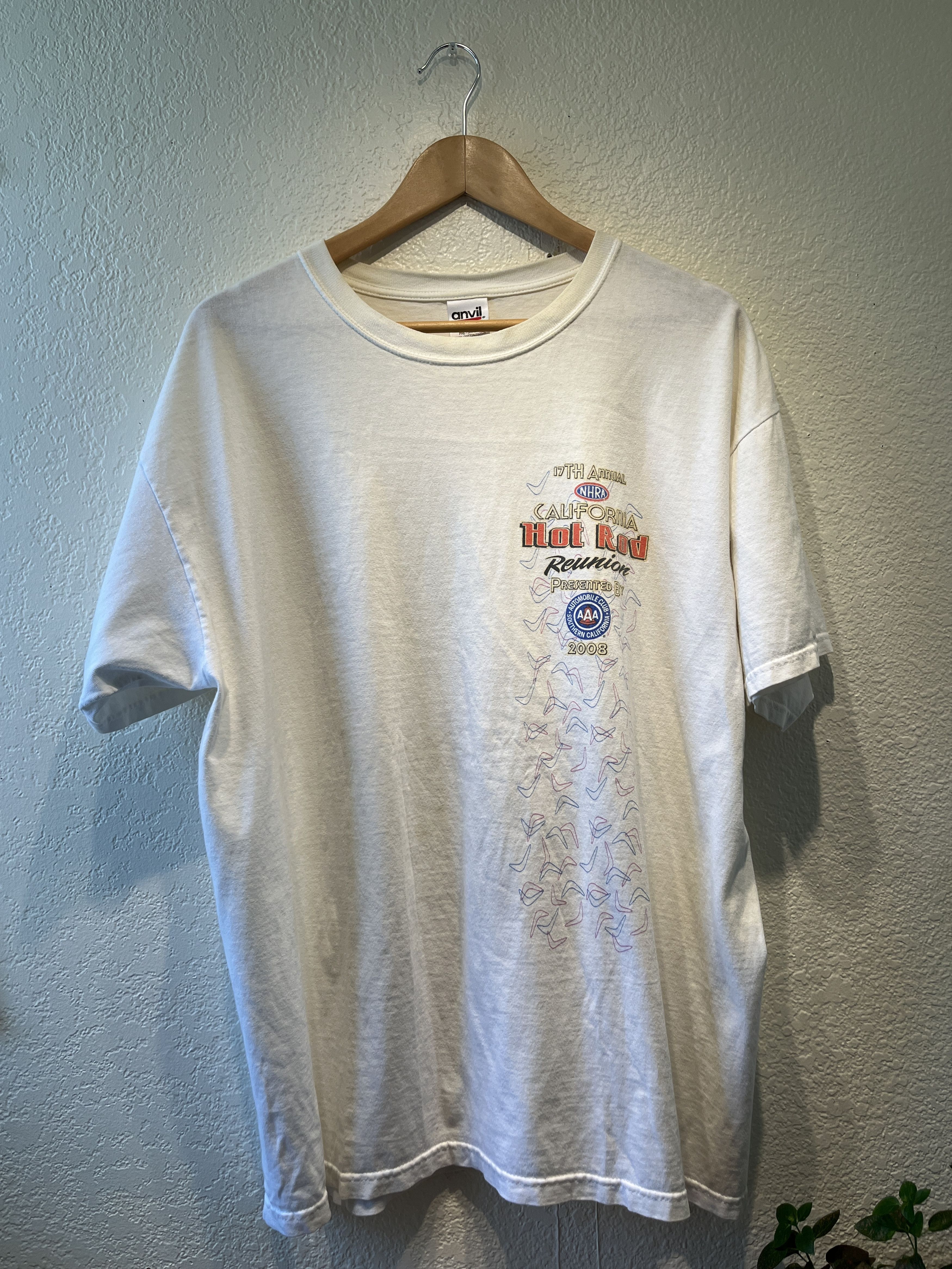 NASCAR × Vintage Hot Rod 2008 NHRA Car Vintage Racing Tee Size US XL / EU 56 / 4 - 1 Thumbnail