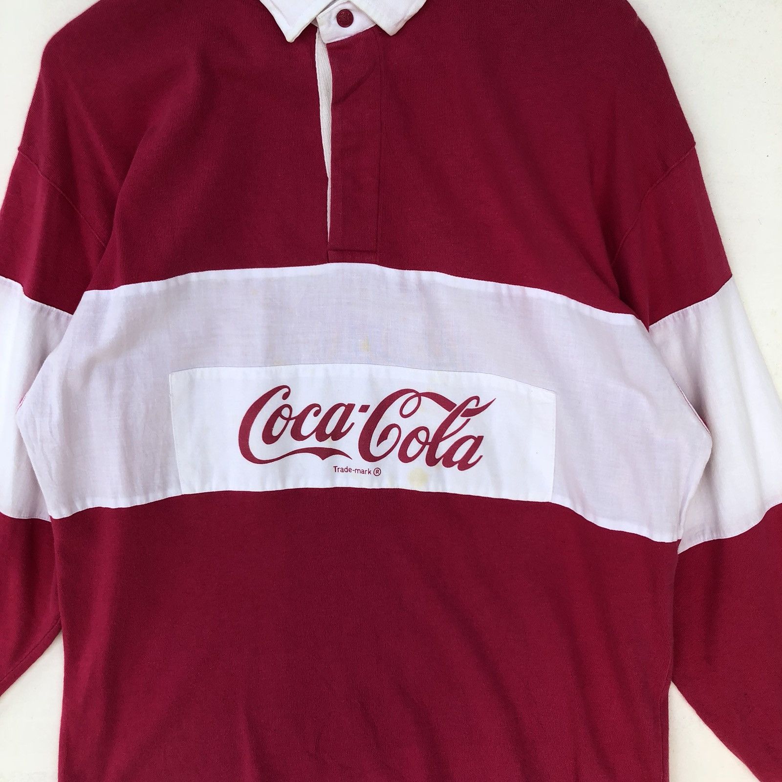 Coca Cola Coca Cola Spellout Rugby Shirt Size US M / EU 48-50 / 2 - 4 Thumbnail