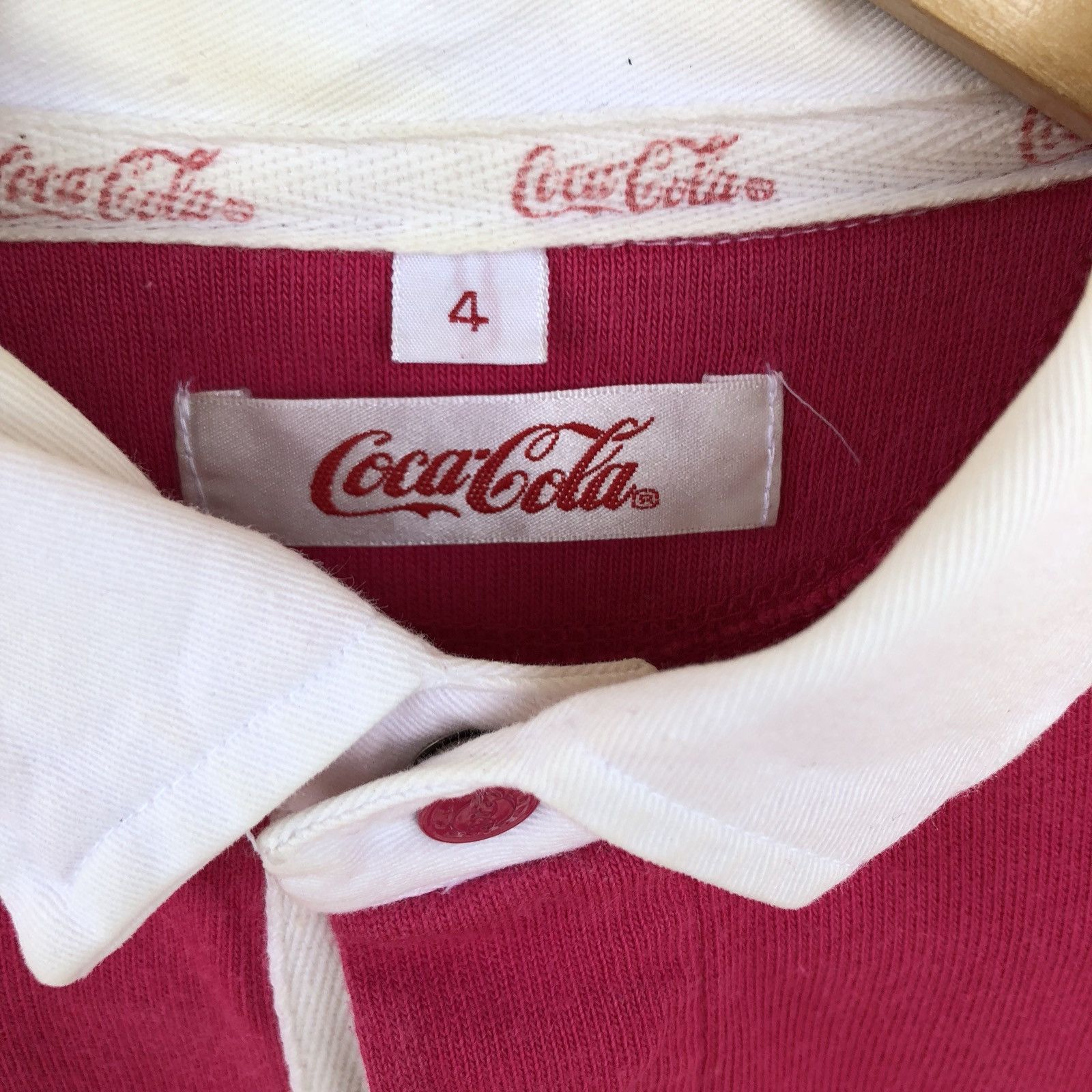 Coca Cola Coca Cola Spellout Rugby Shirt Size US M / EU 48-50 / 2 - 5 Thumbnail