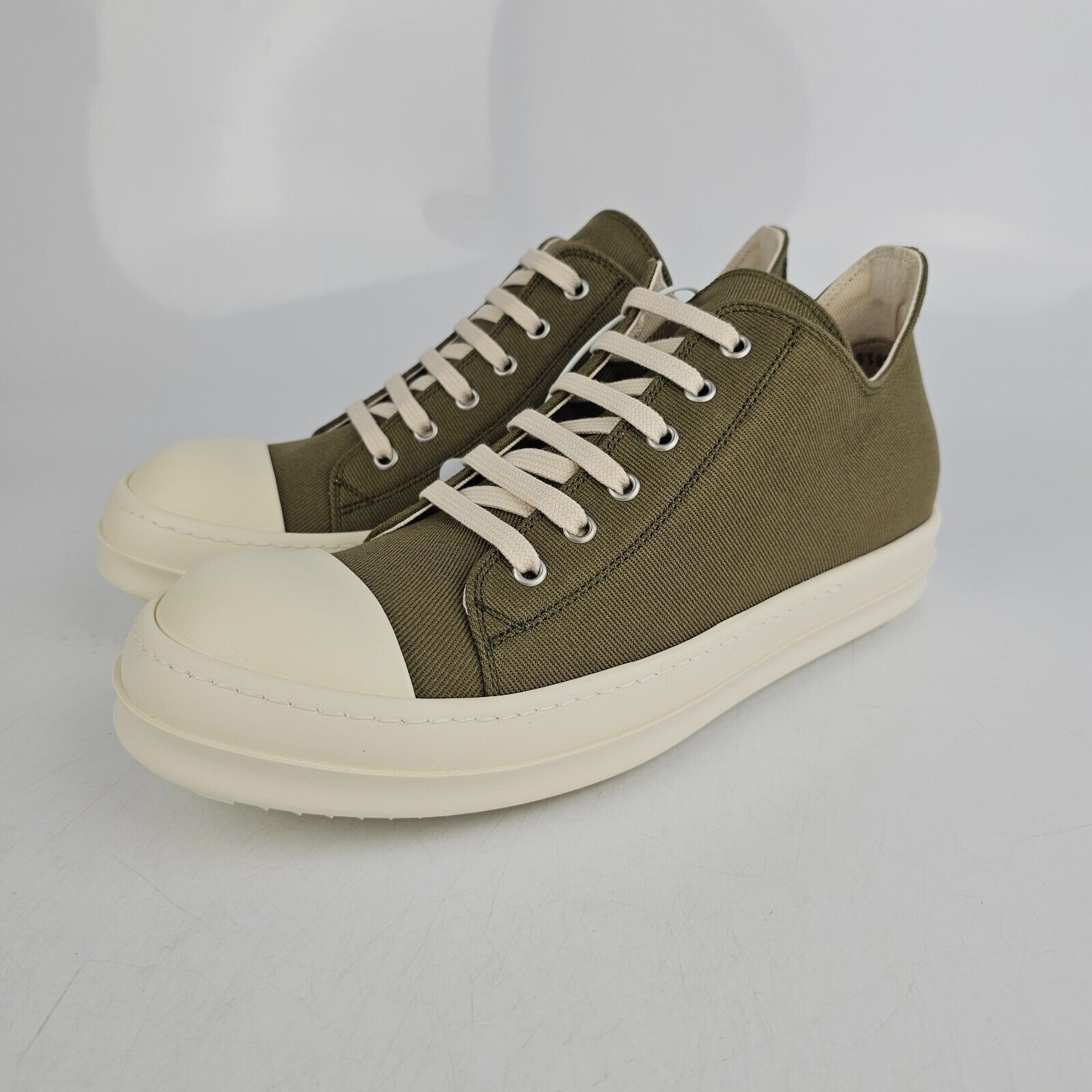 Rick Owens Drkshdw Rick Owens DRKSHDW Ramones Pale Green/Milk Sneakers ...