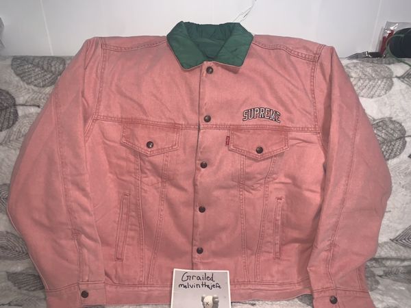 Supreme Supreme x Levis Quilted Reversible Jacket Sz.L | Grailed