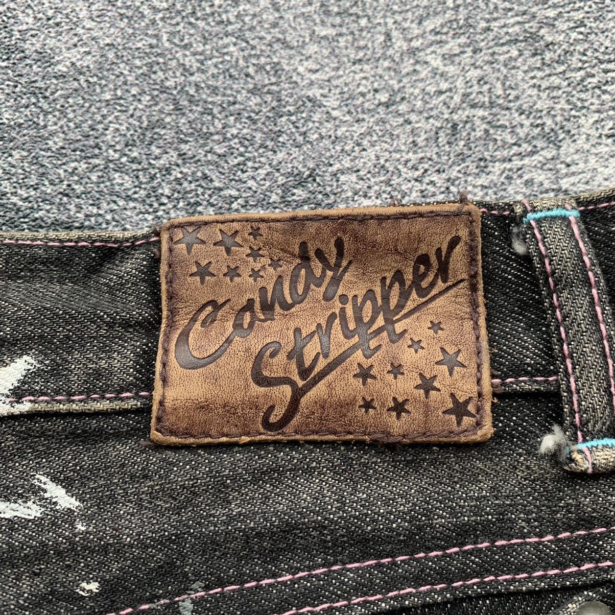 If Six Was Nine × Japanese Brand × Le Grande Bleu (L.G.B.) 🔥Vintage japanese Candy stripper Distressed pants Size 31" - 6 Thumbnail