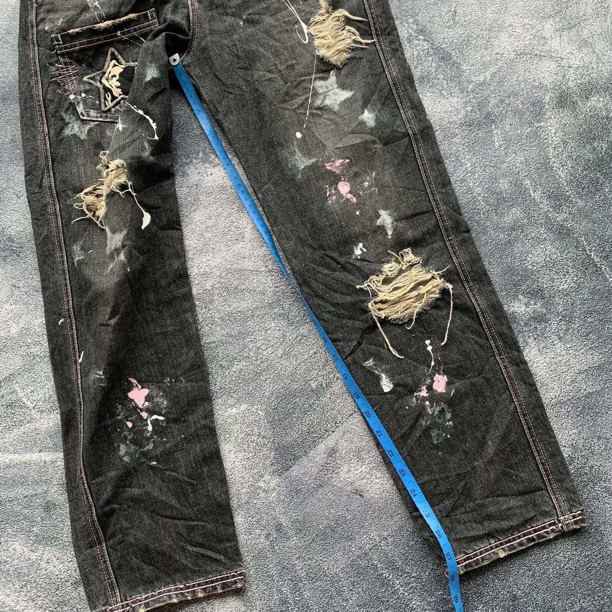 If Six Was Nine × Japanese Brand × Le Grande Bleu (L.G.B.) 🔥Vintage japanese Candy stripper Distressed pants Size 31" - 13 Thumbnail