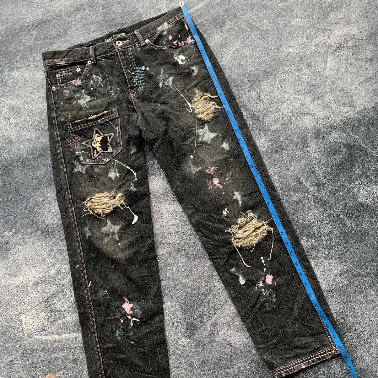 If Six Was Nine × Japanese Brand × Le Grande Bleu (L.G.B.) 🔥Vintage japanese Candy stripper Distressed pants Size 31" - 12 Thumbnail