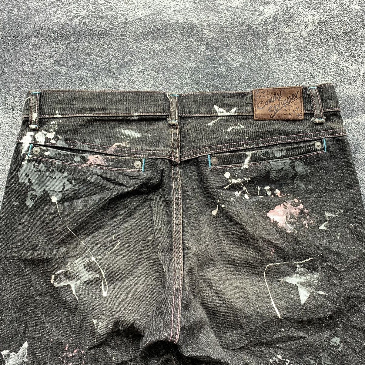 If Six Was Nine × Japanese Brand × Le Grande Bleu (L.G.B.) 🔥Vintage japanese Candy stripper Distressed pants Size 31" - 4 Thumbnail