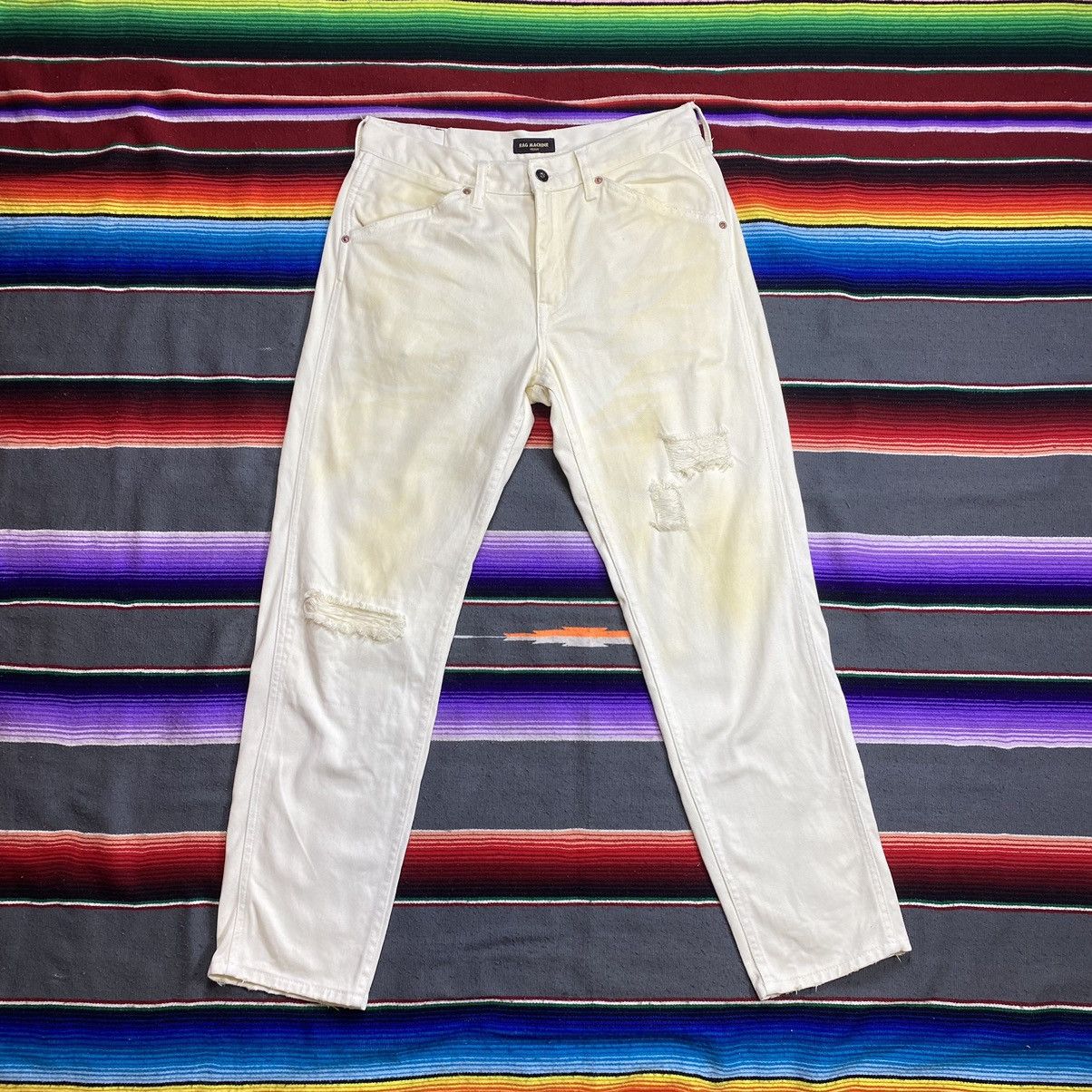 image of Vintage Rag Machine Denim in White, Men's (Size 32)
