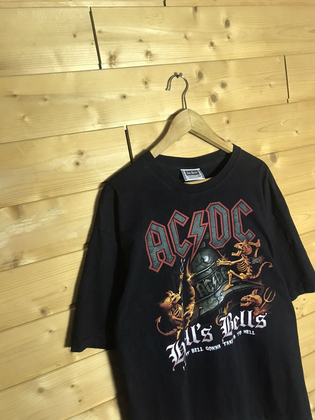 Vintage Vintage 90s AC/DC single stitch t-shirt Size US XXL / EU 58 / 5 - 2 Thumbnail