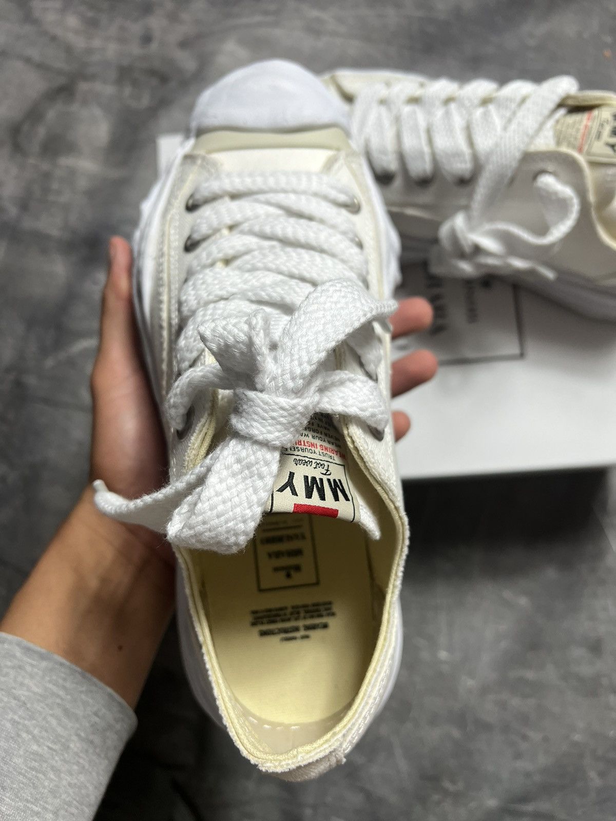 Maison MIHARA YASUHIRO Maison Mihara Yasuhiro Canvas OG Sole Cap Shoes Size US 7 / EU 40 - 3 Thumbnail