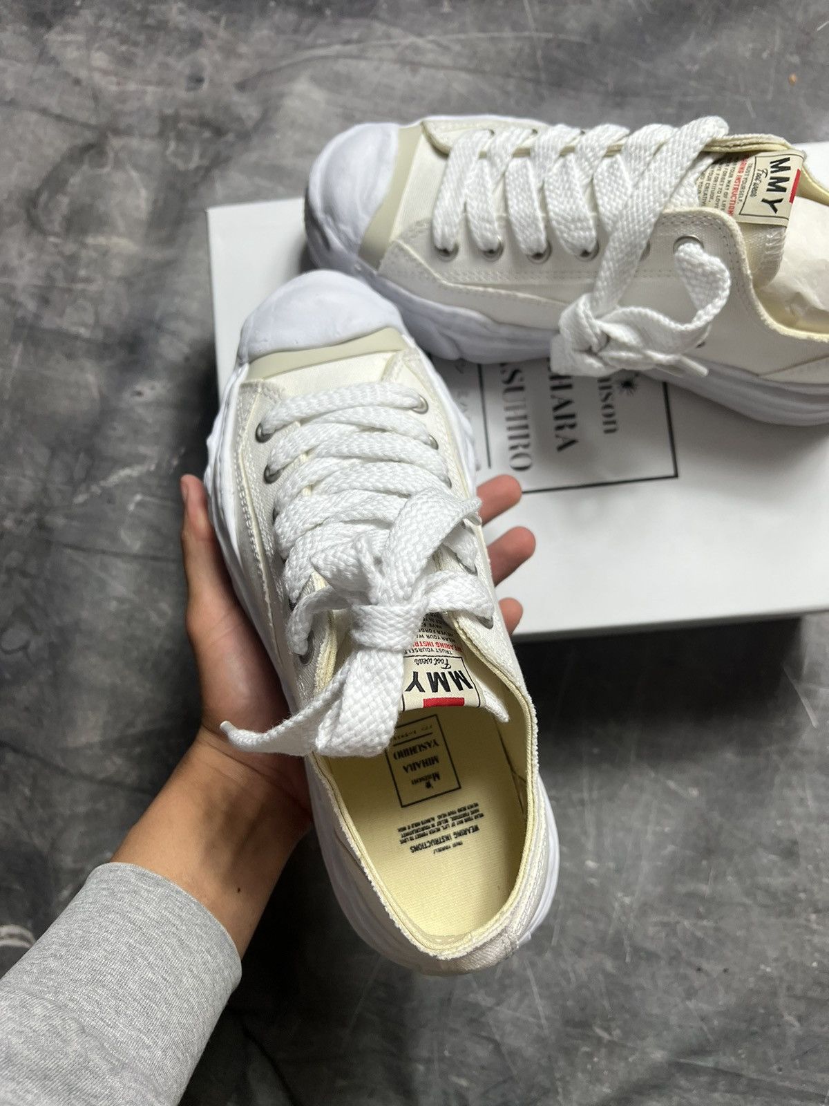 Maison MIHARA YASUHIRO Maison Mihara Yasuhiro Canvas OG Sole Cap Shoes Size US 7 / EU 40 - 4 Thumbnail