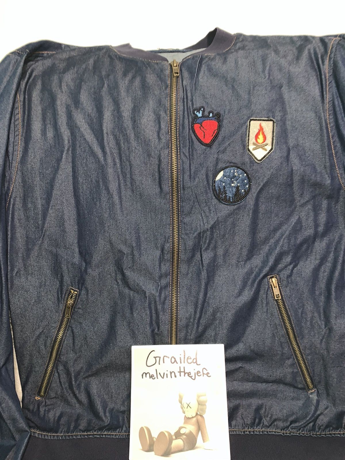 Zara Zara Patch Denim Jacket Sz.L Size US L / EU 52-54 / 3 - 1 Thumbnail