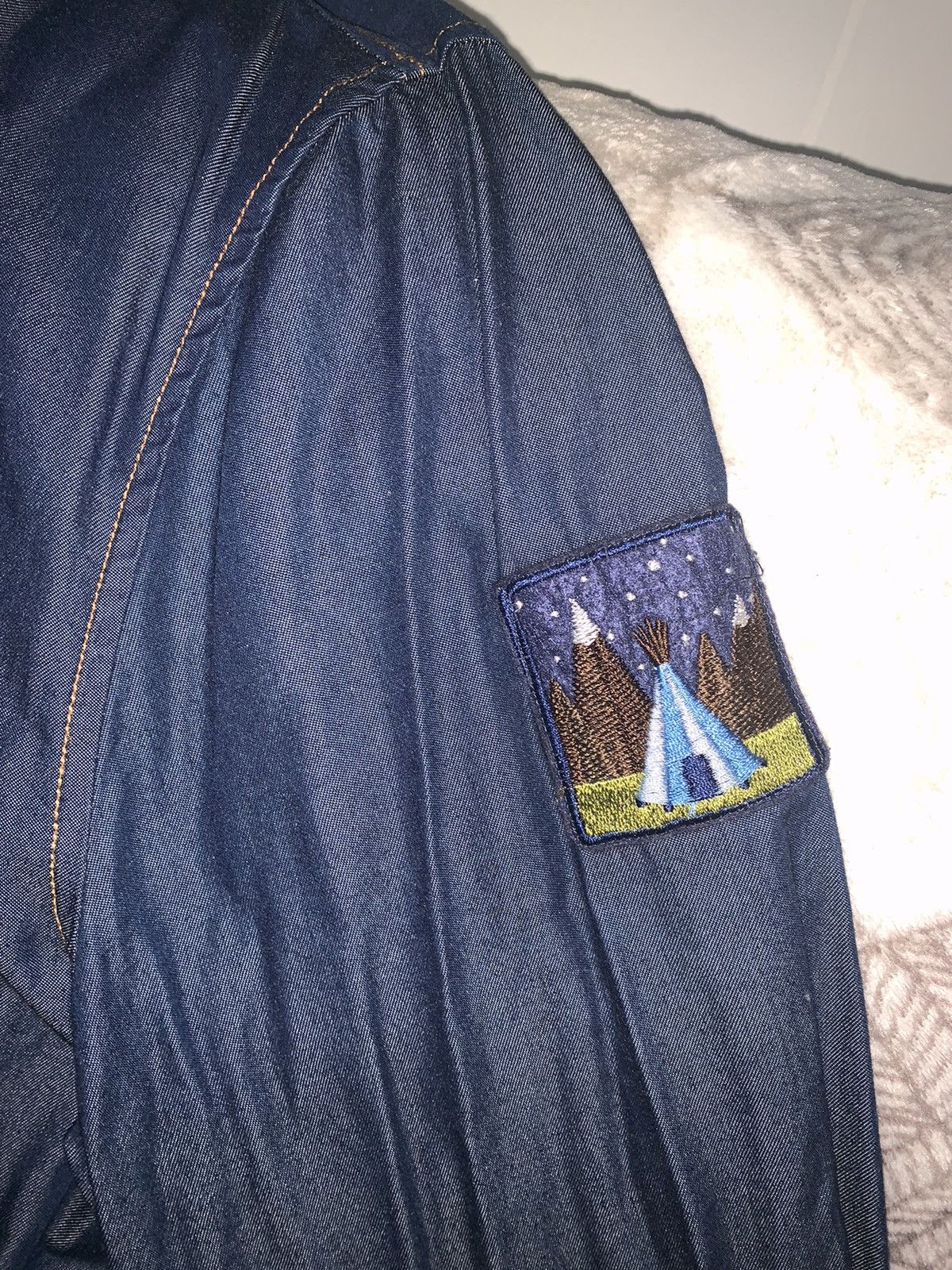 Zara Zara Patch Denim Jacket Sz.L Size US L / EU 52-54 / 3 - 3 Thumbnail