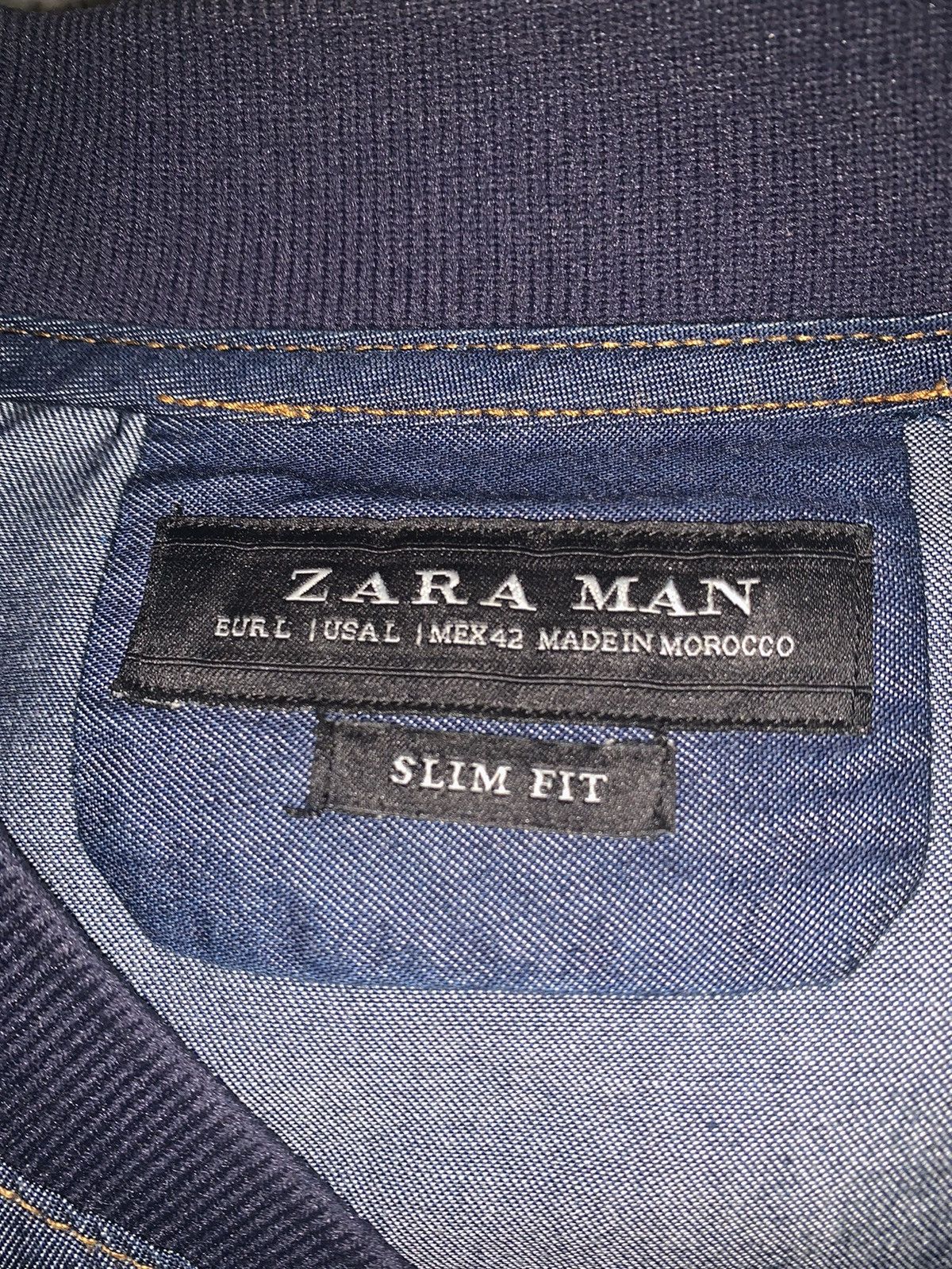 Zara Zara Patch Denim Jacket Sz.L Size US L / EU 52-54 / 3 - 4 Thumbnail