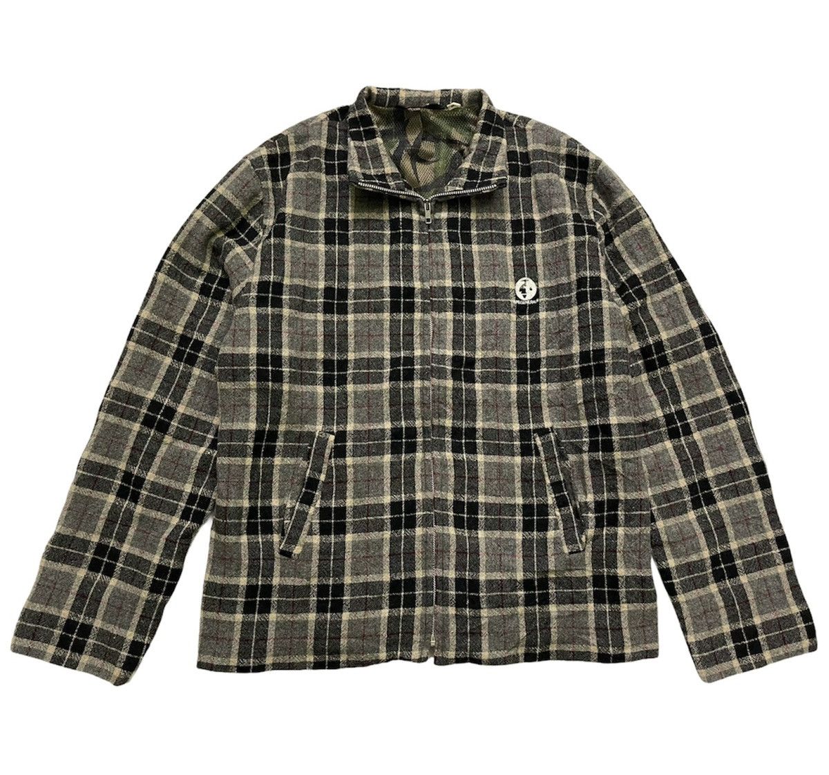 image of Bape x Vintage Ape General Wool Jacket in Grey, Men's (Size XL)