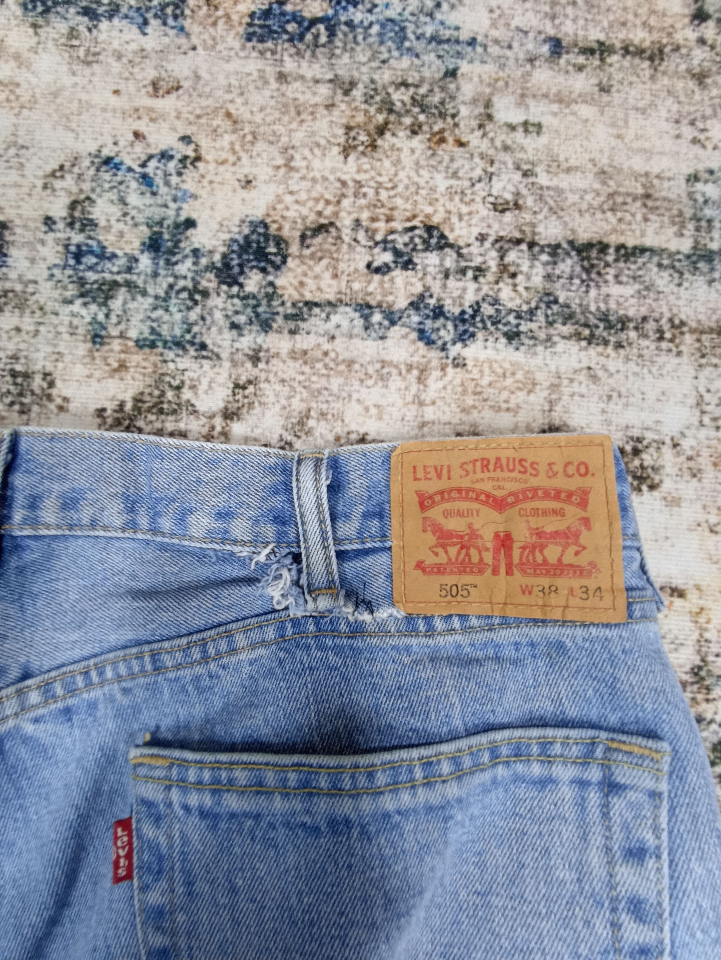 Jean × Levi's × Vintage VINTAGE LEVIS 505 LIGHT WASH JEANS - J038 Size US 40 / EU 56 - 7 Thumbnail