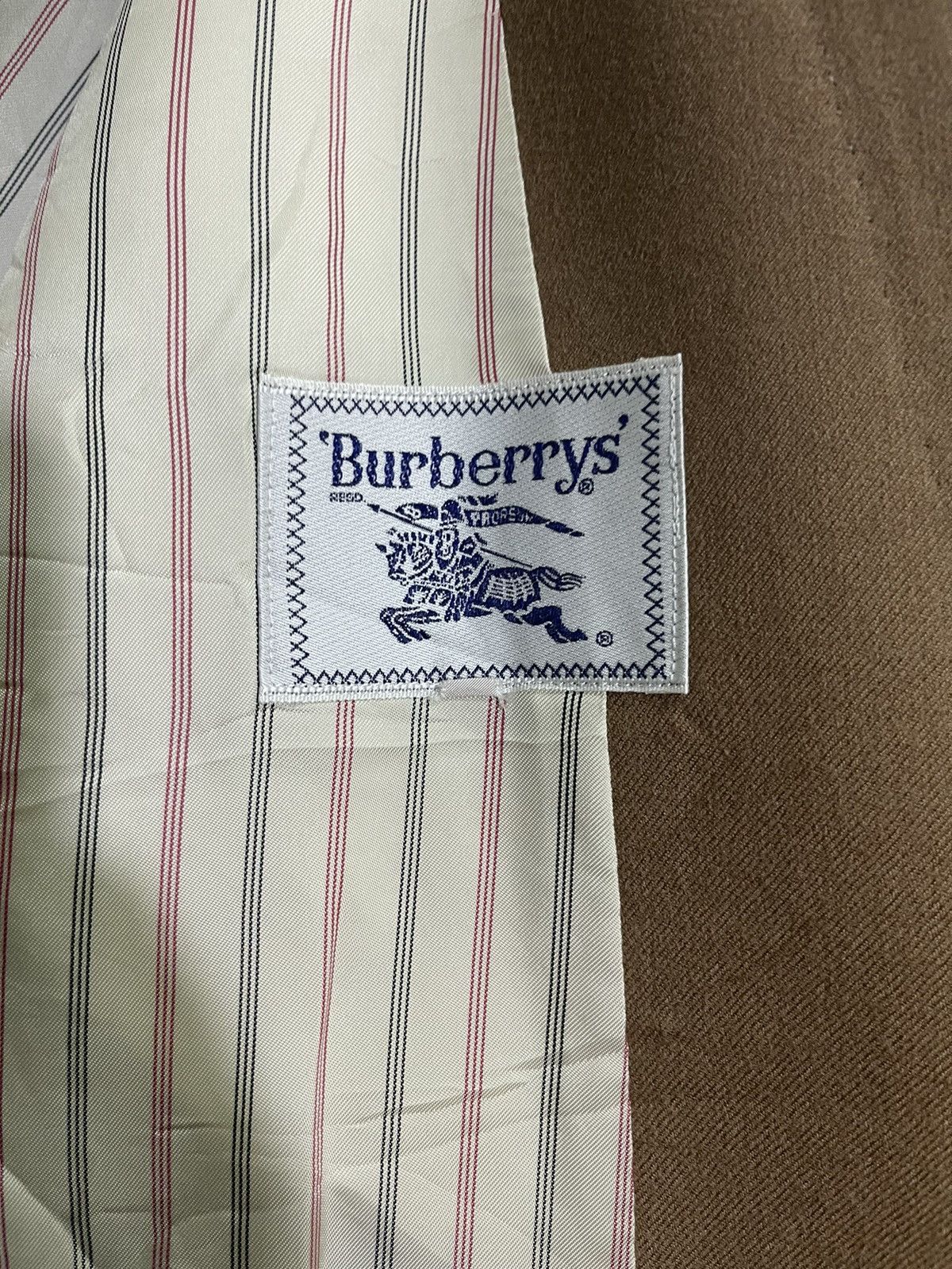 Burberry × Vintage 📌Binding Offer📌 VINTAGE BURBERRYS EMBROIDERY LOGO COAT Size 40R - 10 Thumbnail