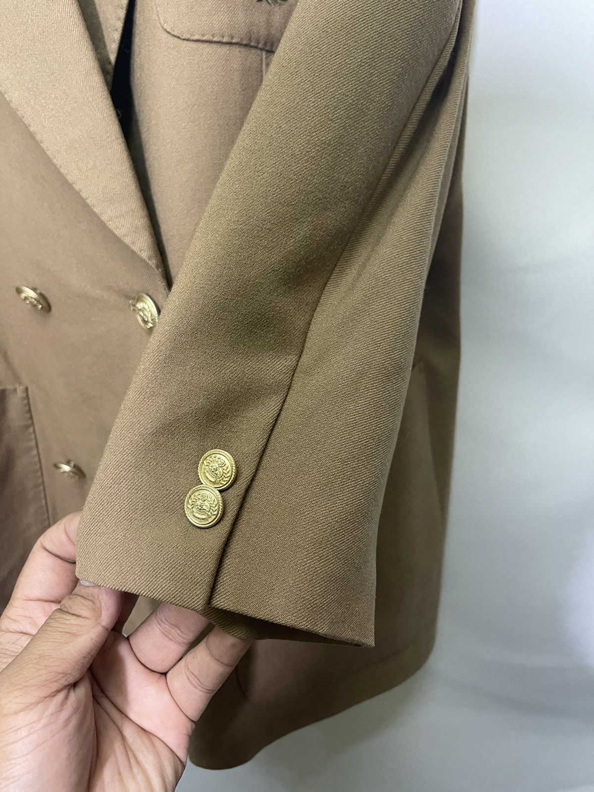 Burberry × Vintage 📌Binding Offer📌 VINTAGE BURBERRYS EMBROIDERY LOGO COAT Size 40R - 7 Thumbnail