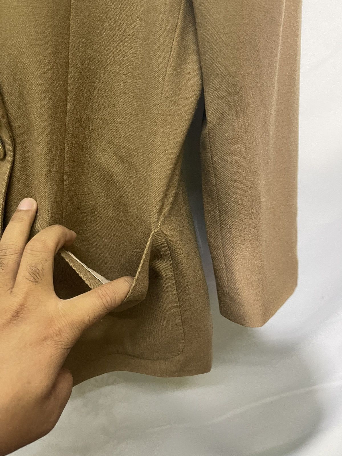 Burberry × Vintage 📌Binding Offer📌 VINTAGE BURBERRYS EMBROIDERY LOGO COAT Size 40R - 8 Thumbnail