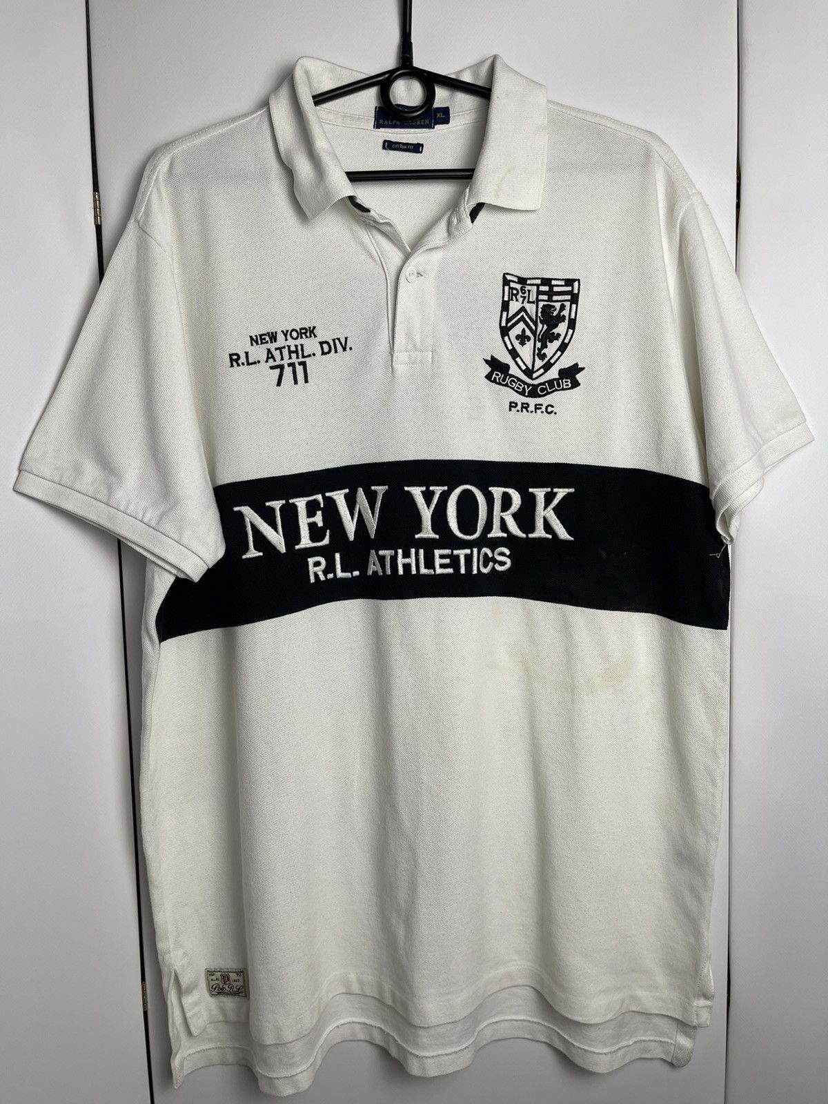 Polo Ralph Lauren × Rugby Ralph Lauren × Vintage Polo Ralph Lauren rugby vintage New York Athletic big logo Size US XL / EU 56 / 4 - 4 Thumbnail