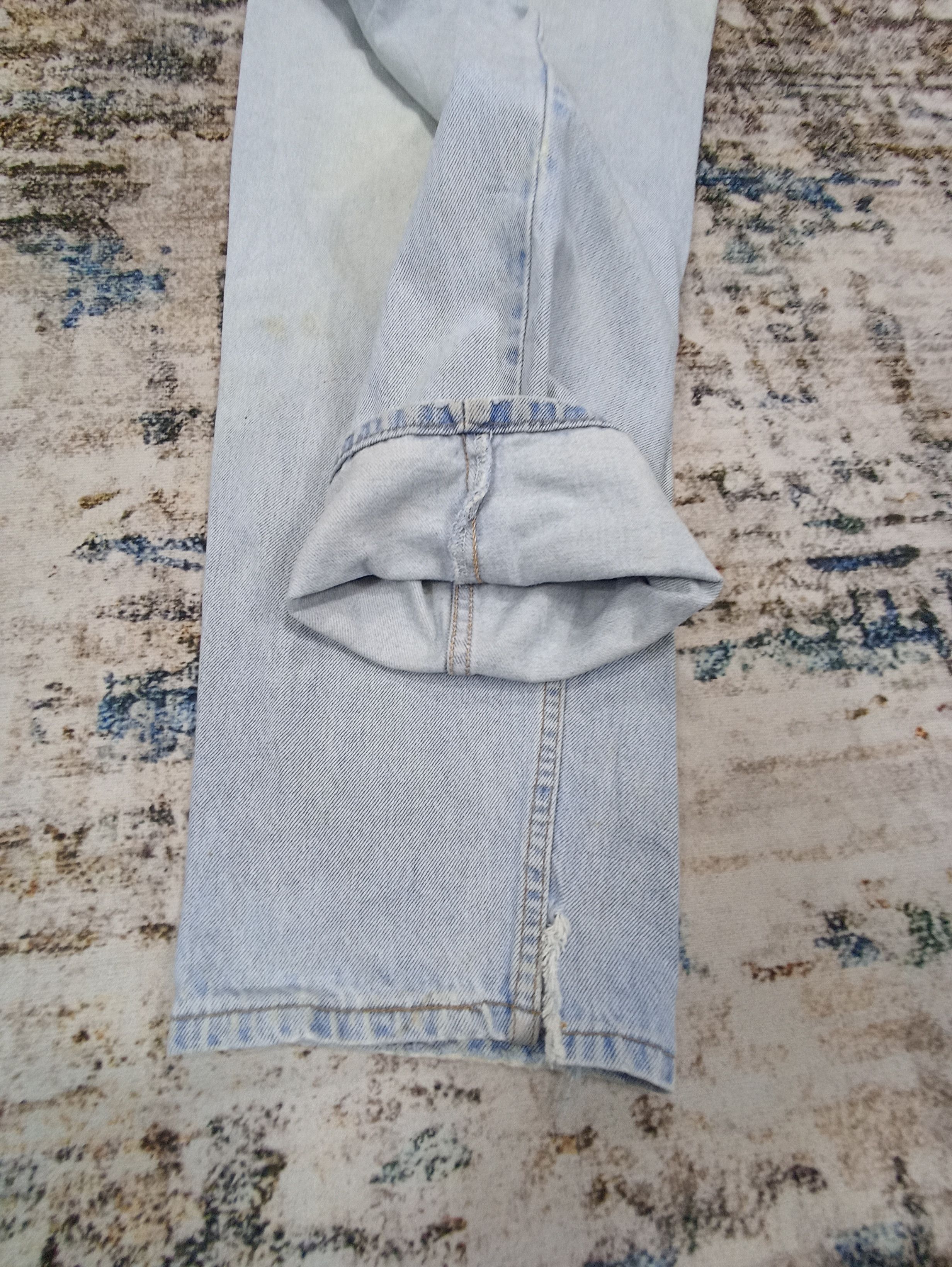 Jean × Levi's × Vintage 90s Vintage Levi's 560 Tapered Light Wash Jeans-J071 Size US 38 / EU 54 - 6 Thumbnail