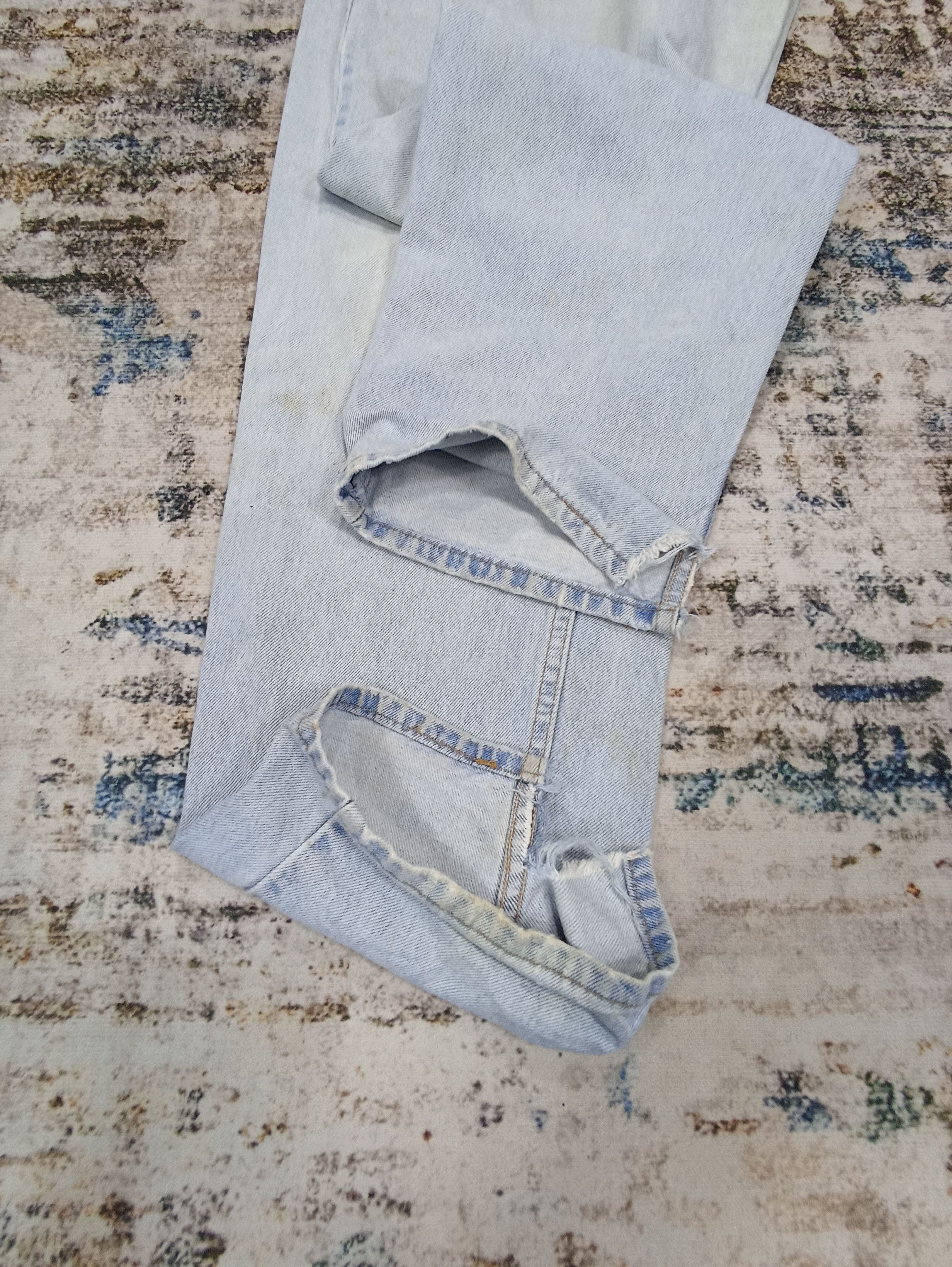Jean × Levi's × Vintage 90s Vintage Levi's 560 Tapered Light Wash Jeans-J071 Size US 38 / EU 54 - 7 Thumbnail