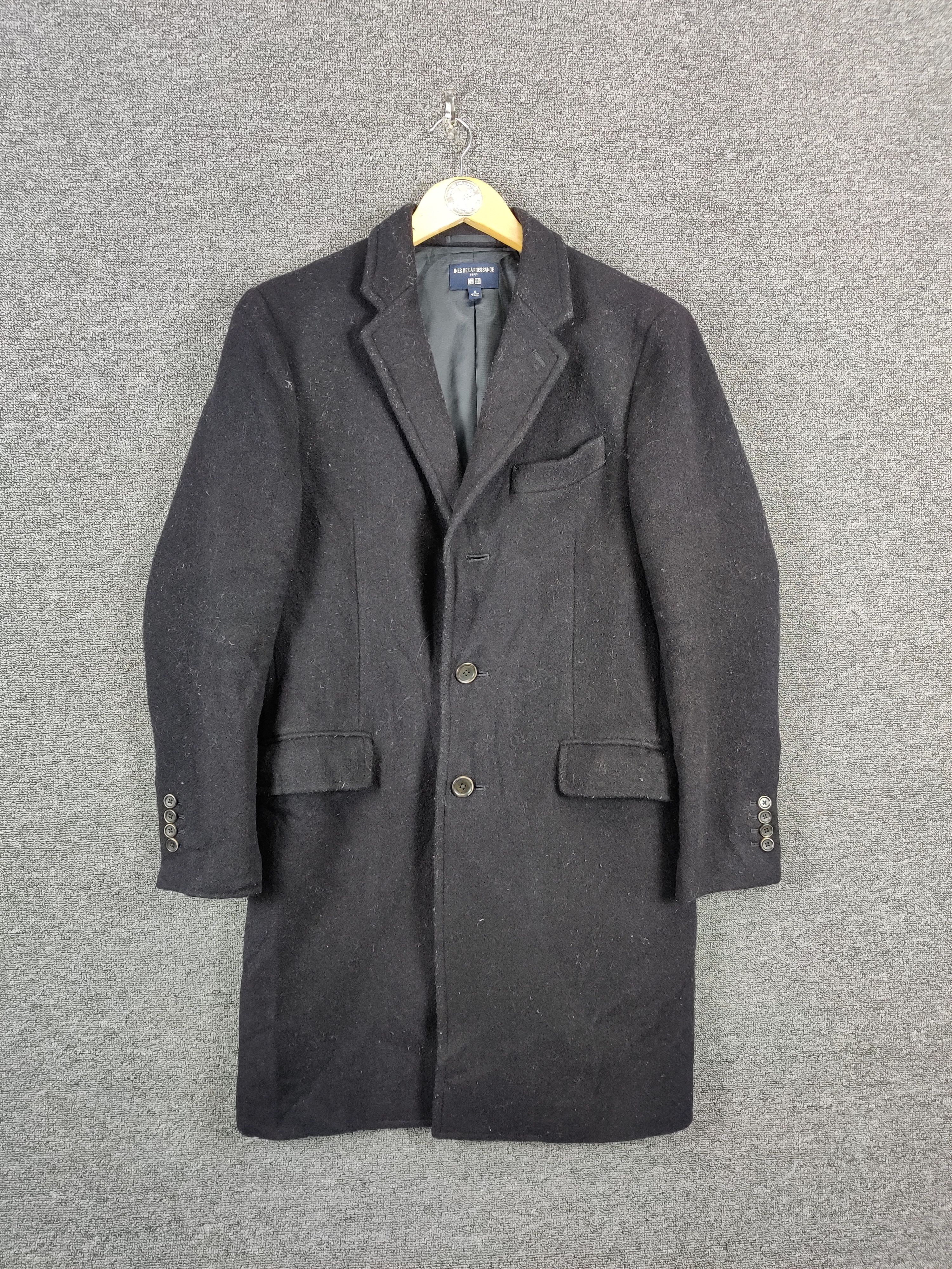 Uniqlo Vintage Ines De La Fressange Uniqlo Wool Long Coat Size US S / EU 44-46 / 1 - 1 Thumbnail