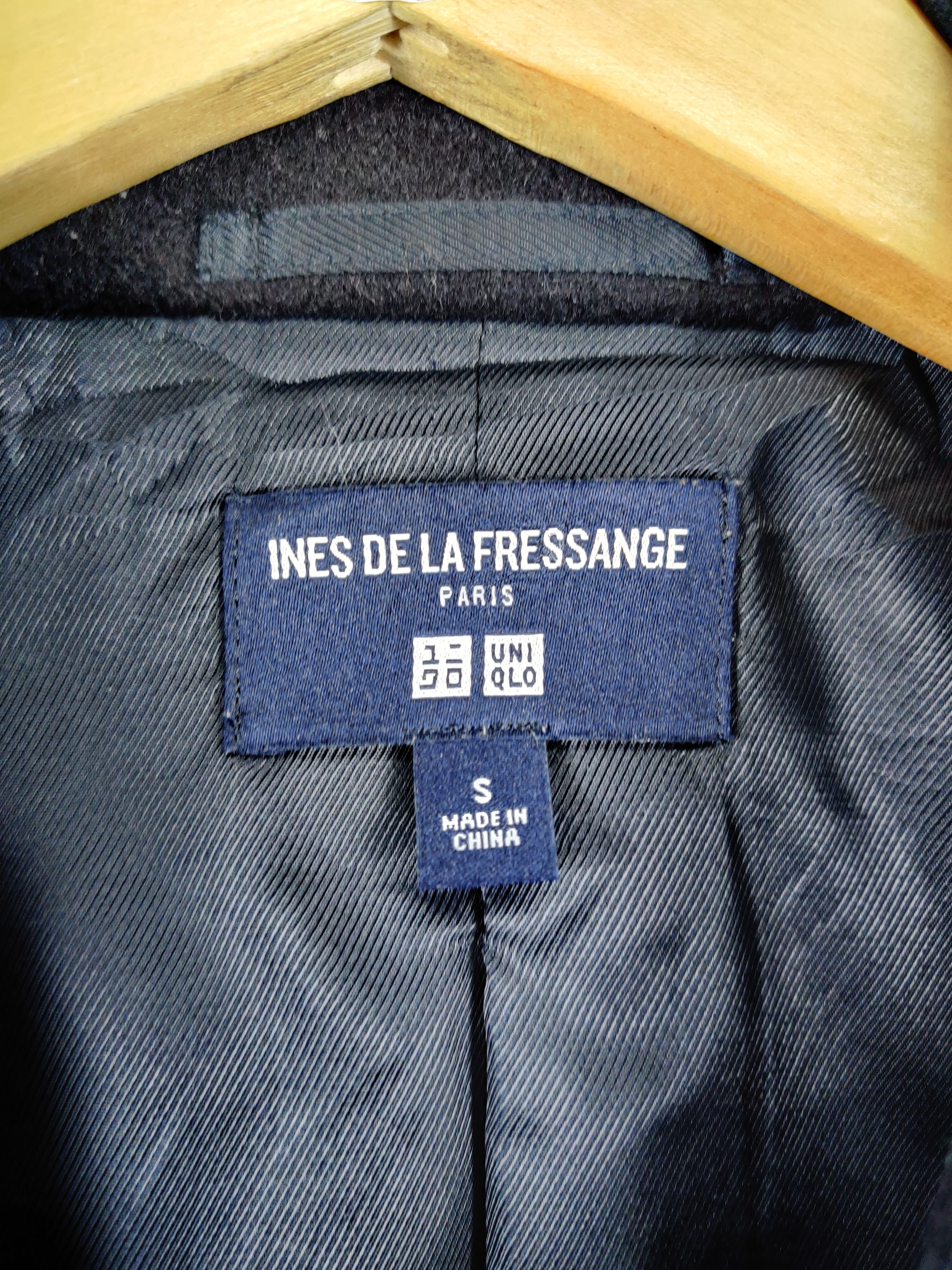 Uniqlo Vintage Ines De La Fressange Uniqlo Wool Long Coat Size US S / EU 44-46 / 1 - 7 Thumbnail
