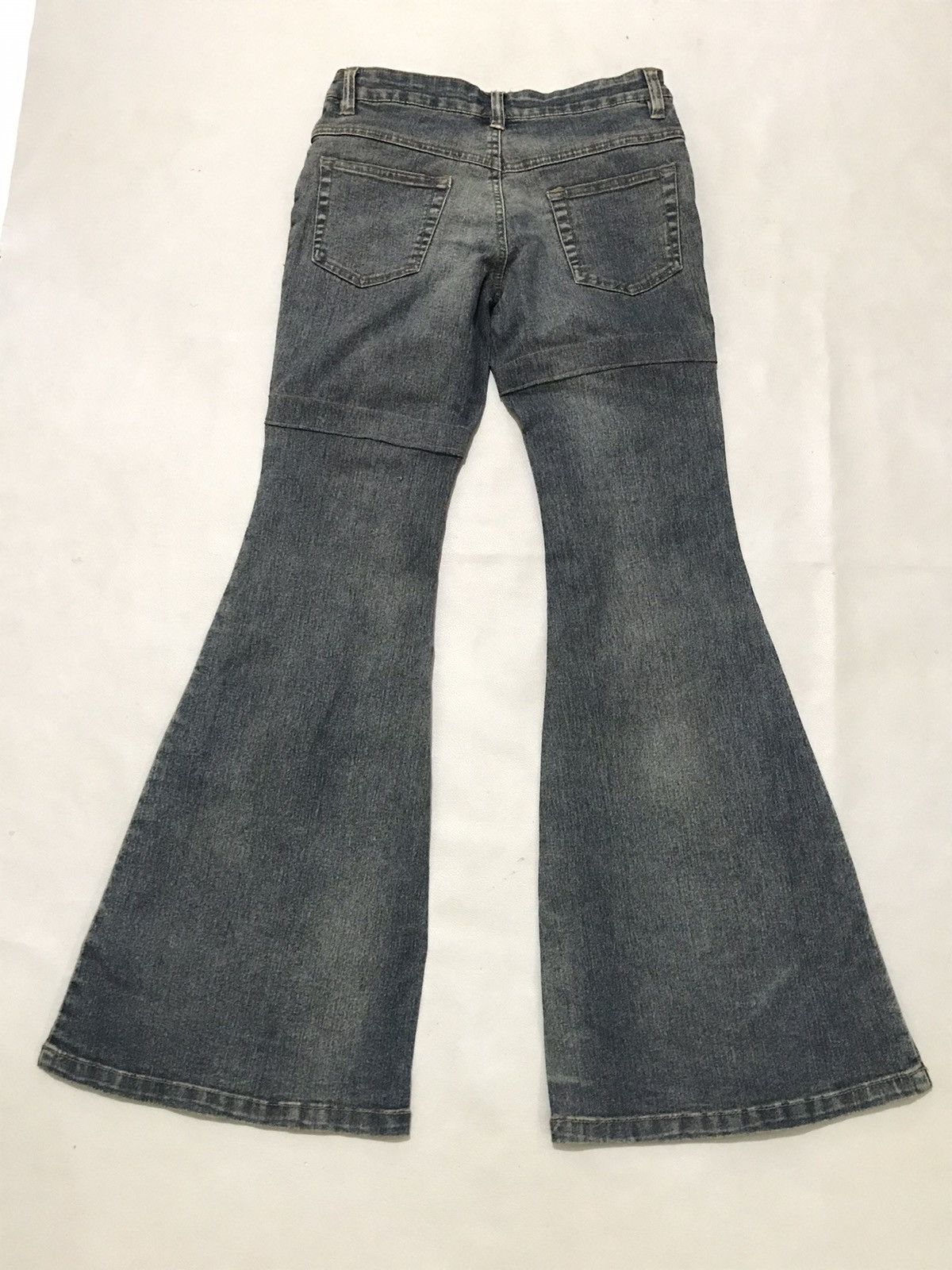 Japanese Brand Super flared jeans painted Art Huadi Low Size 27" / US 4 / IT 40 - 7 Thumbnail