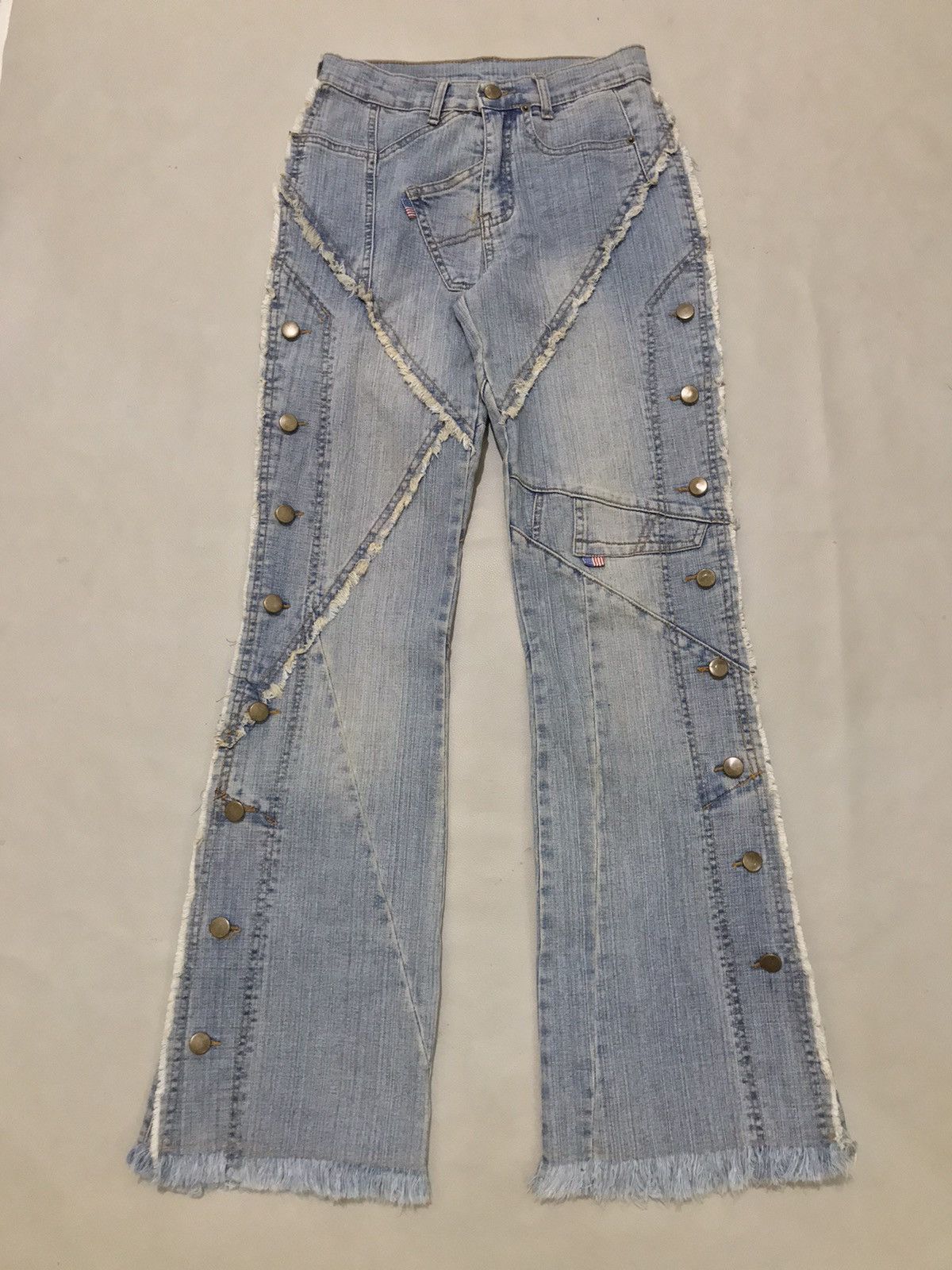 Japanese Brand × PPFM Multi Button Flared Jeans Size US 26 / EU 42 - 2 Thumbnail