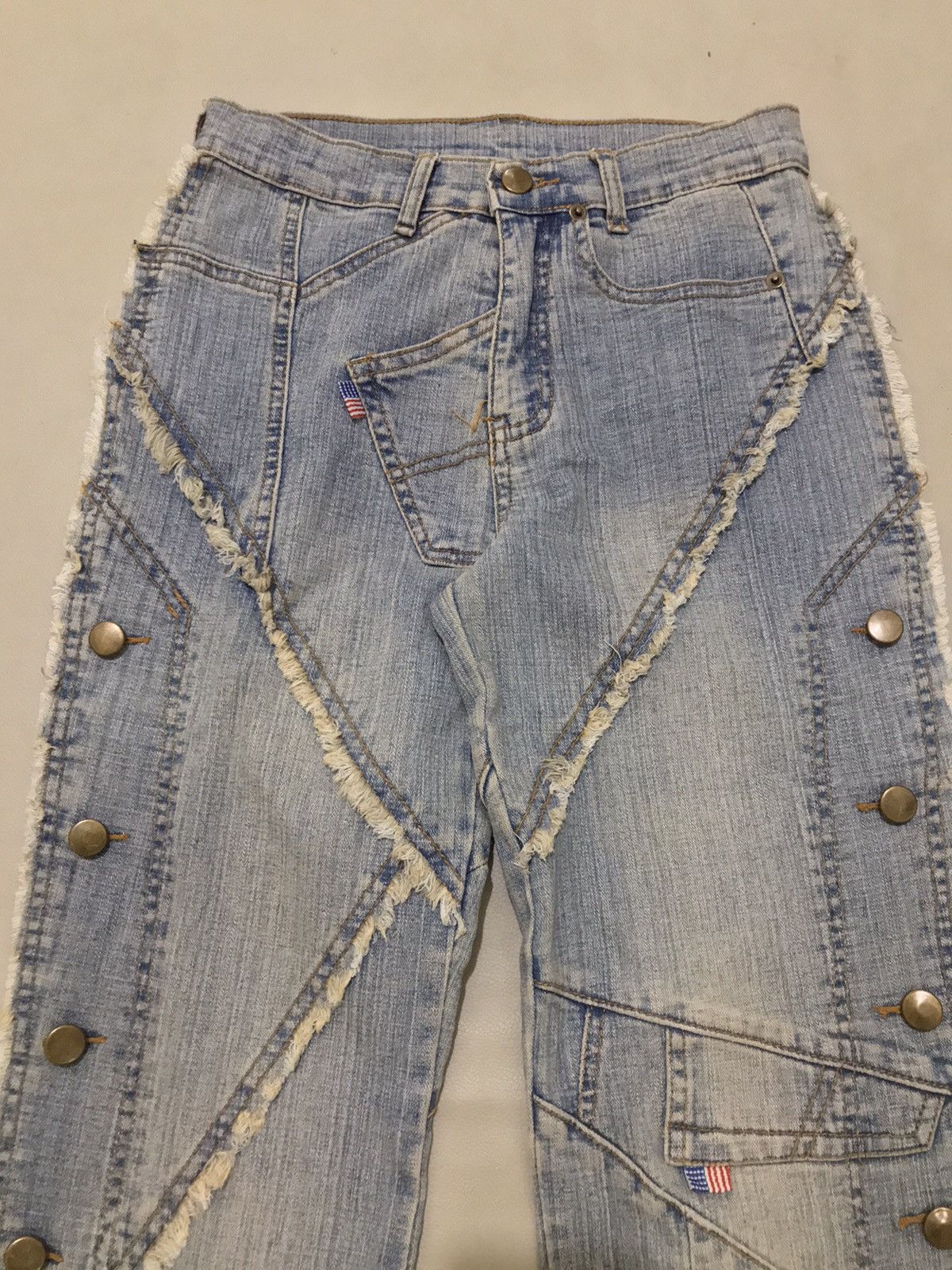 Japanese Brand × PPFM Multi Button Flared Jeans Size US 26 / EU 42 - 5 Thumbnail