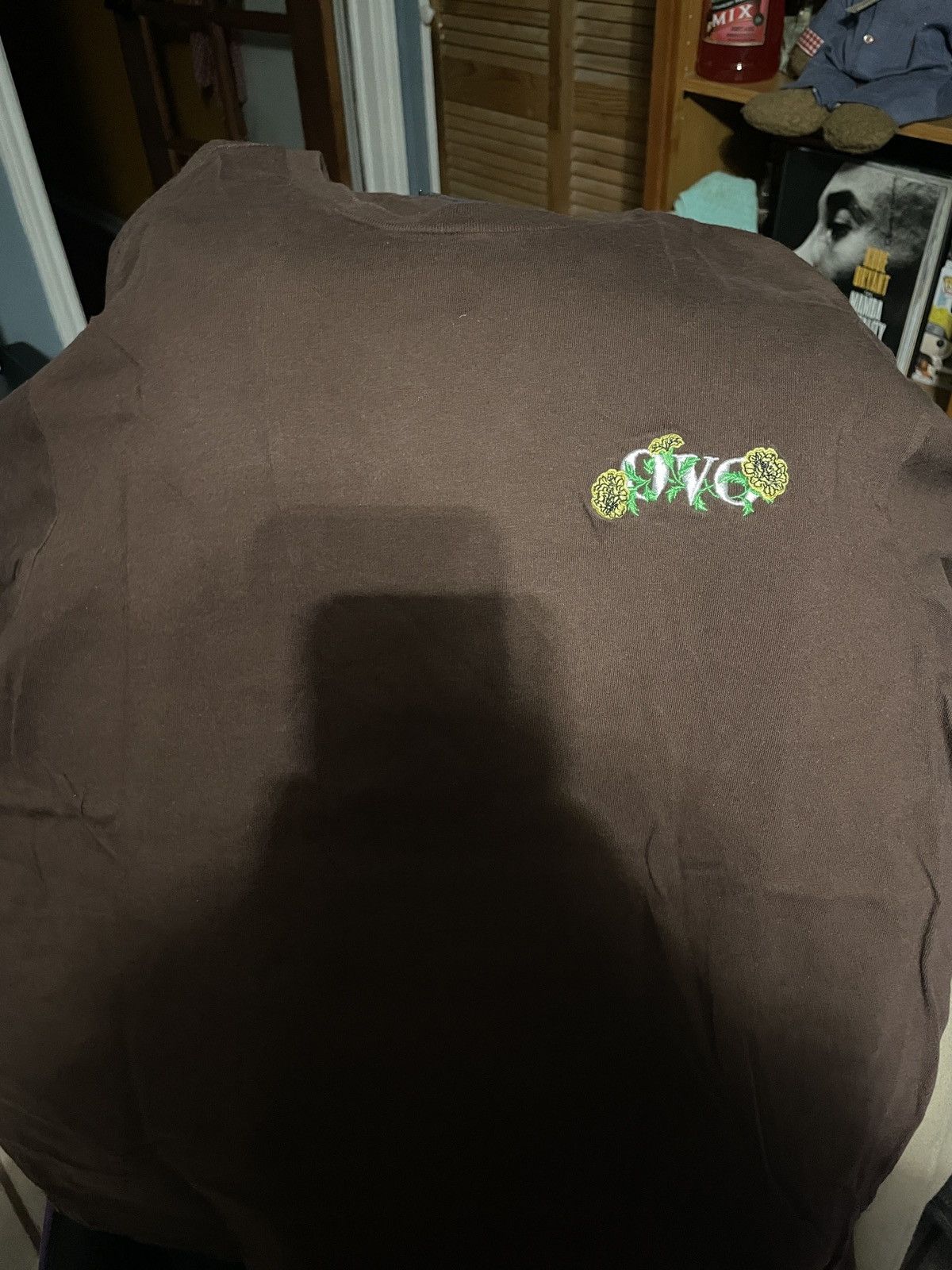 image of Octobers Very Own Ovo Marigold T-Shirt in Brown, Men's (Size Medium)