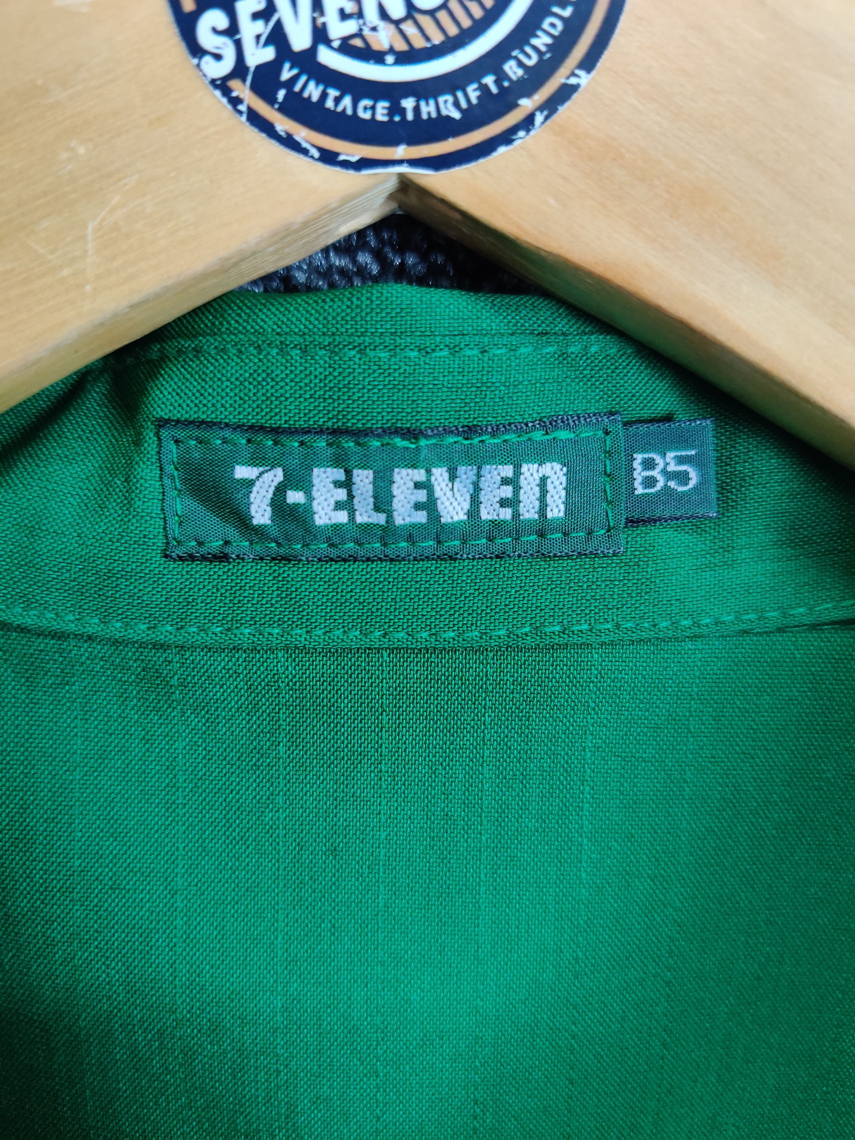 Japanese Brand Vintage 7 ELEVEN Uniform Workers Zipper Jacket Shirt Size US XL / EU 56 / 4 - 8 Thumbnail