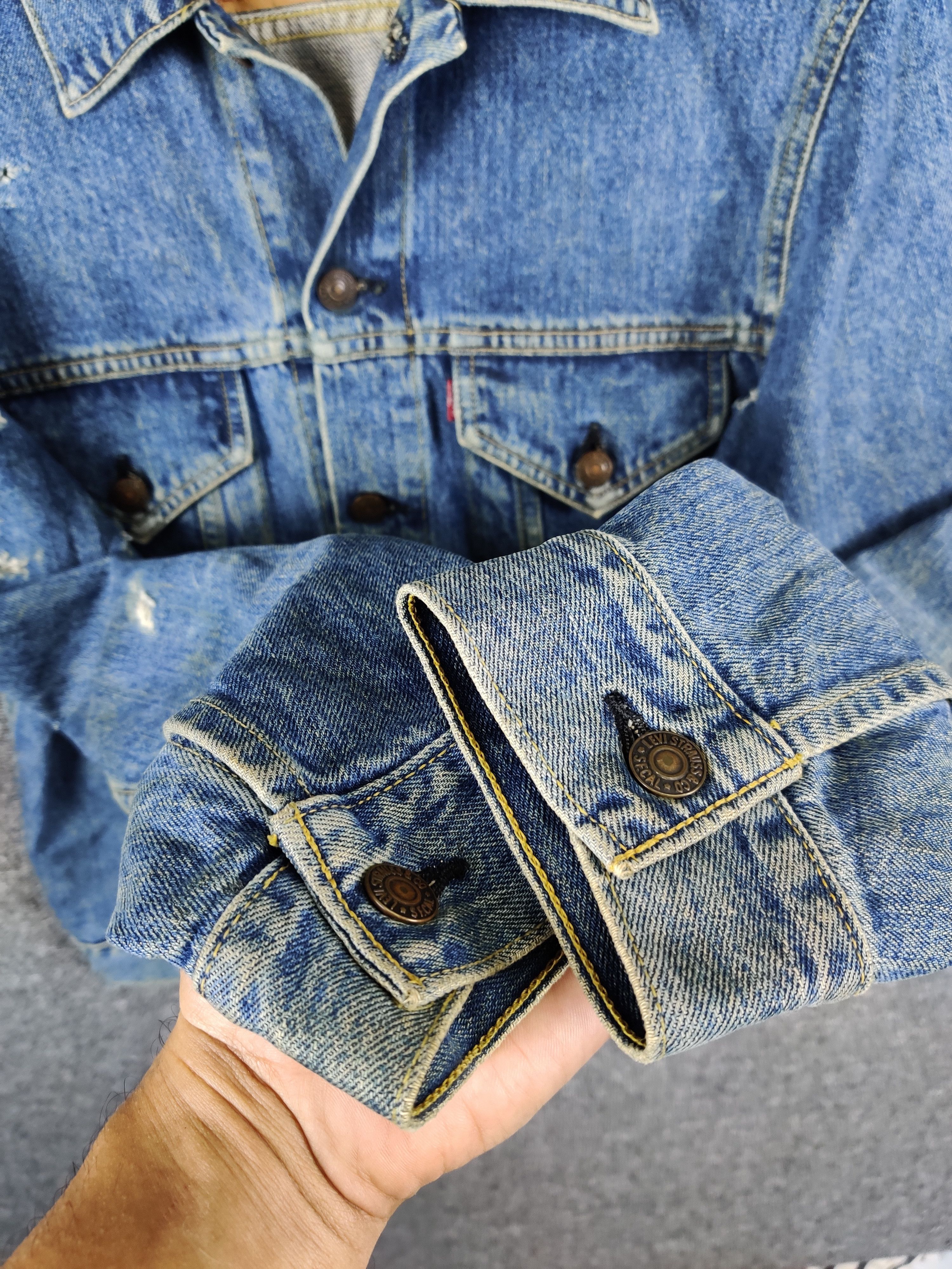 Levi's Thrashed Levi's Selvedge Big E Type 3 Denim Button J02 Size US M / EU 48-50 / 2 - 14 Thumbnail