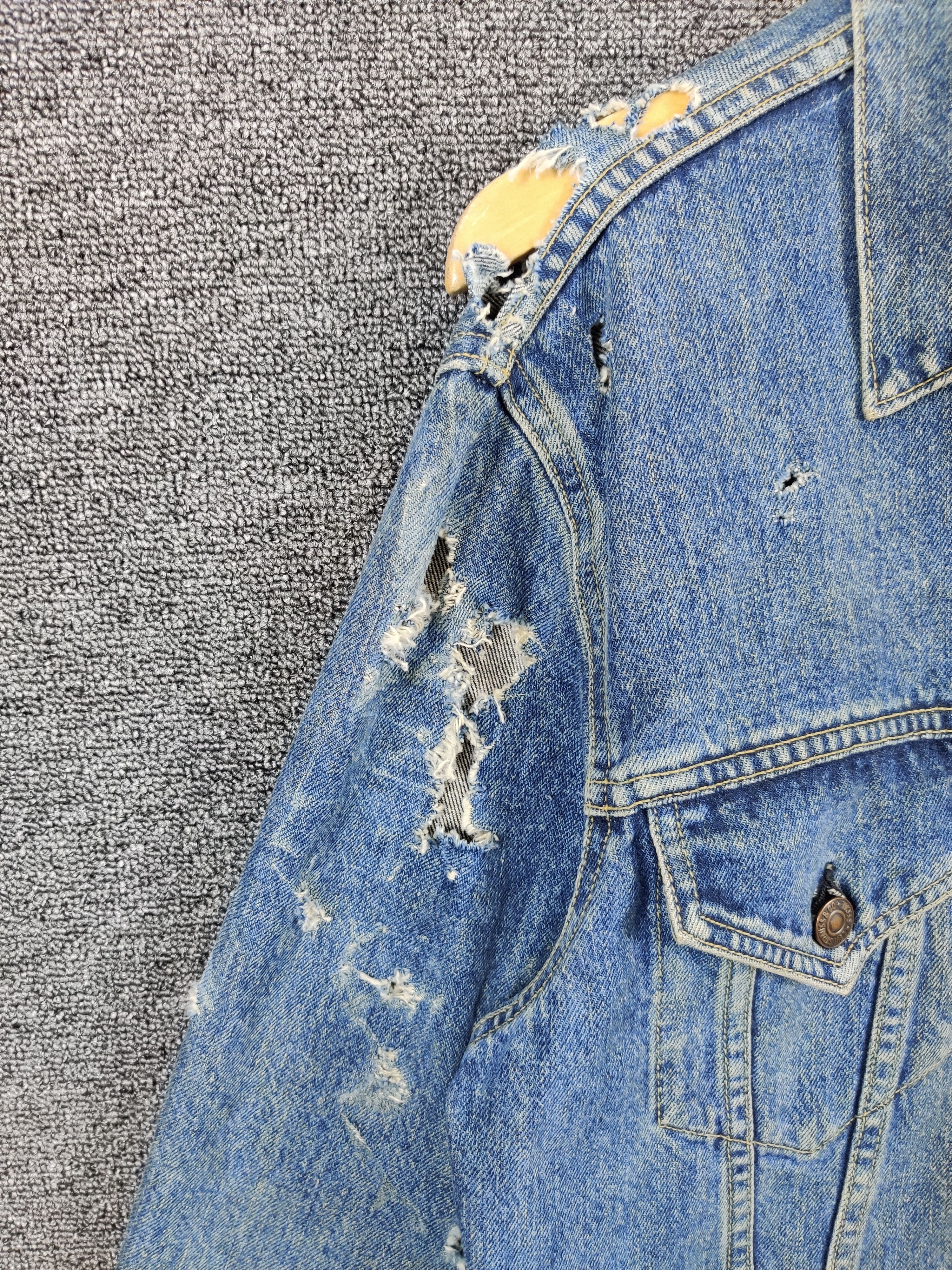 Levi's Thrashed Levi's Selvedge Big E Type 3 Denim Button J02 Size US M / EU 48-50 / 2 - 9 Thumbnail