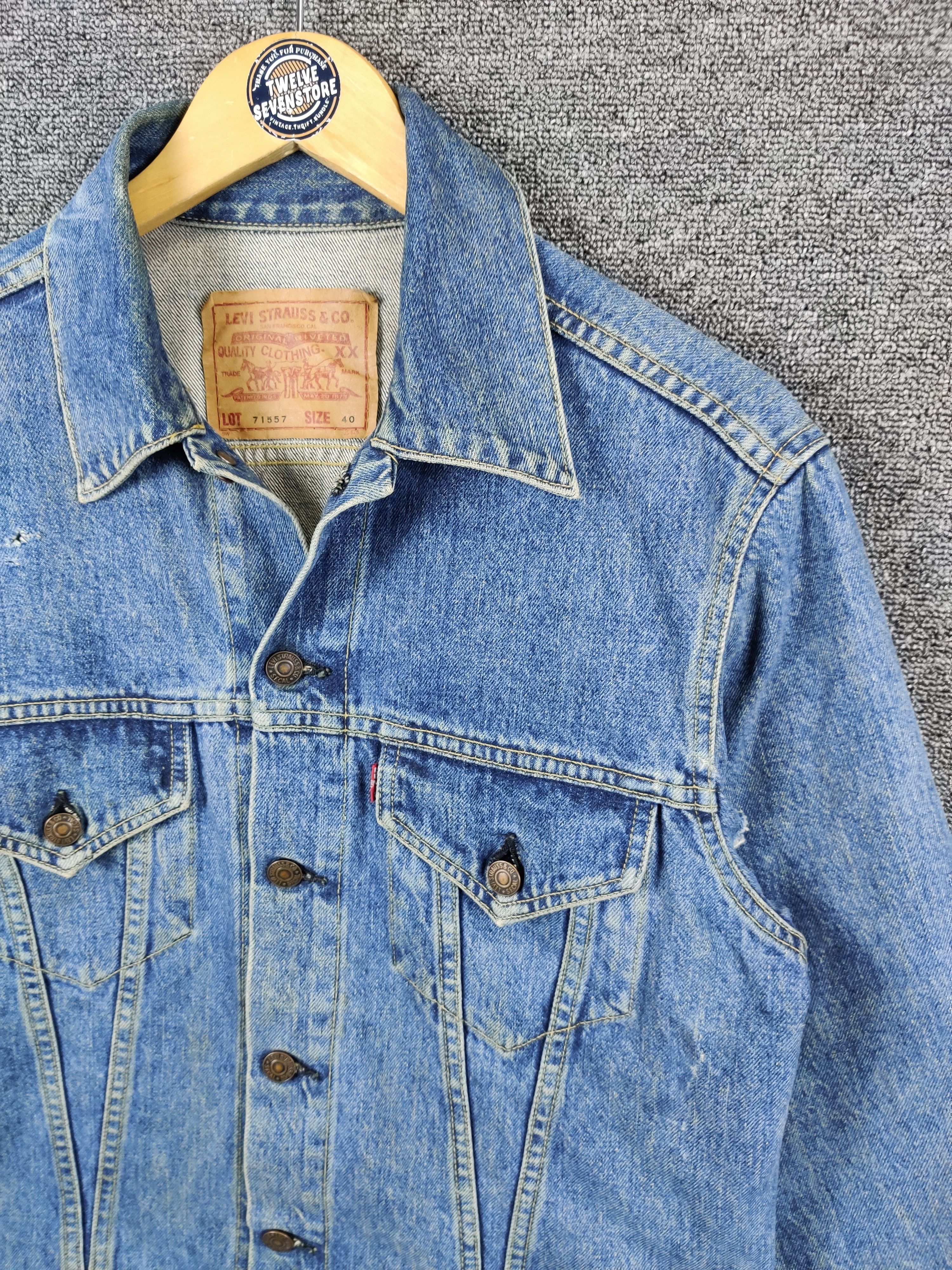 Levi's Thrashed Levi's Selvedge Big E Type 3 Denim Button J02 Size US M / EU 48-50 / 2 - 7 Thumbnail