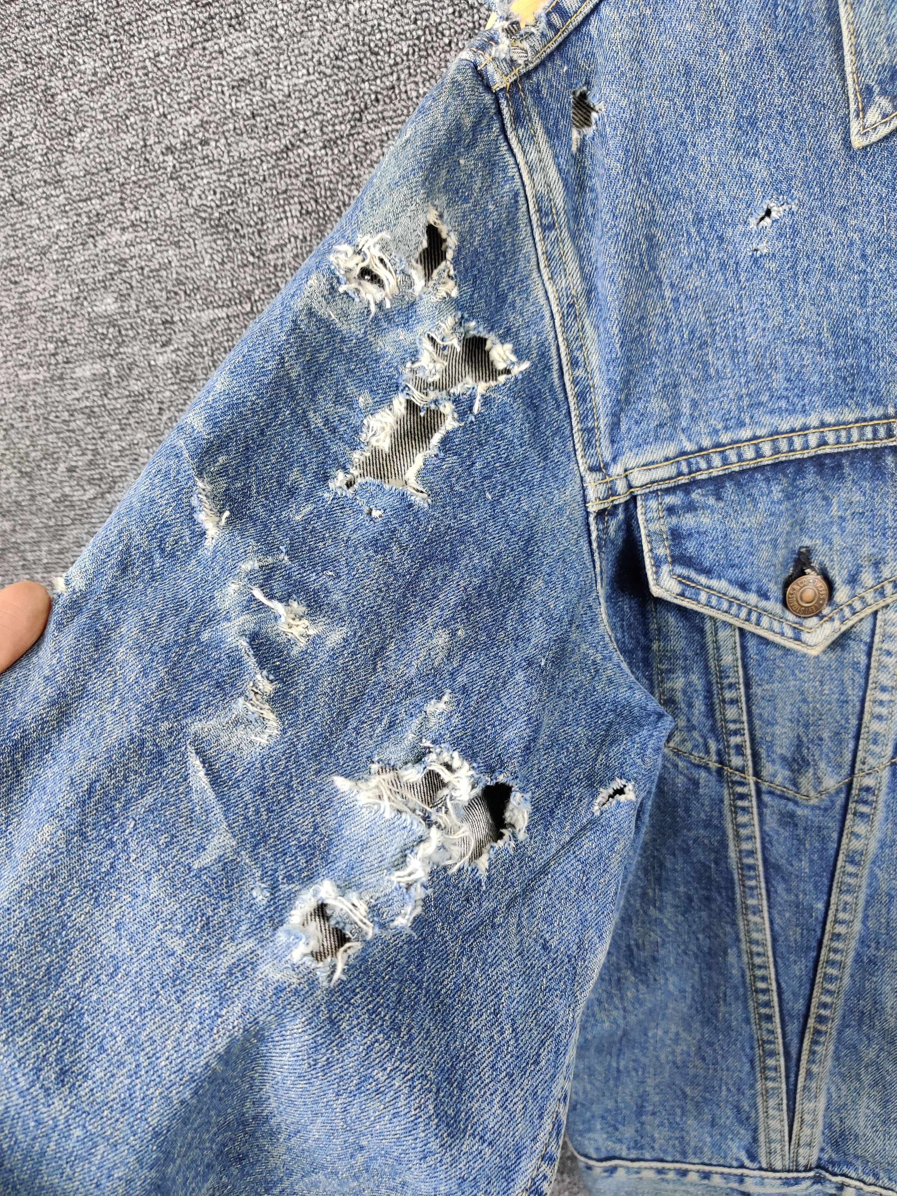 Levi's Thrashed Levi's Selvedge Big E Type 3 Denim Button J02 Size US M / EU 48-50 / 2 - 13 Thumbnail