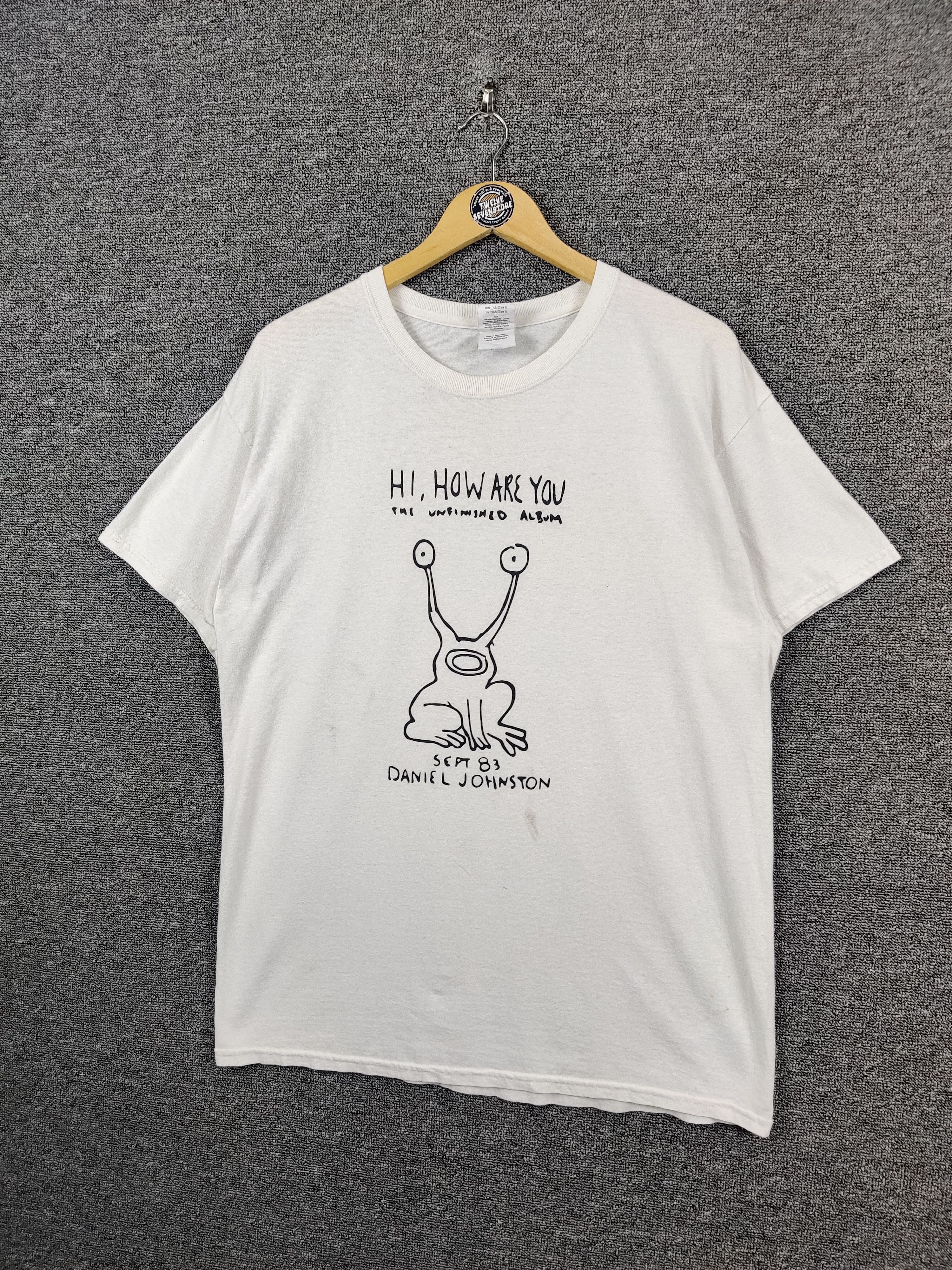 Band Tees Vintage Daniel Johnston "Hi, How Are You" Tee Tshirt Size US L / EU 52-54 / 3 - 2 Thumbnail