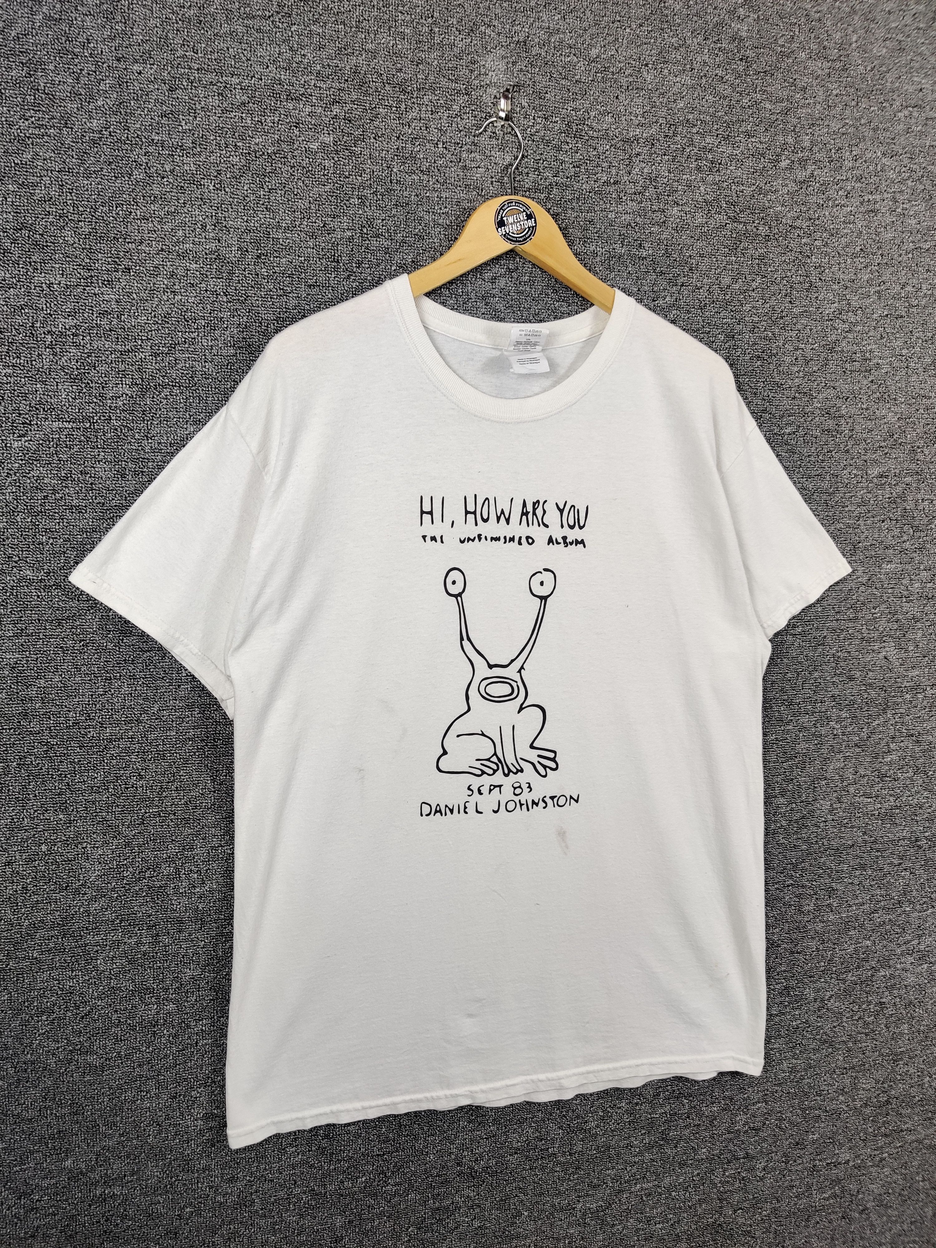 Band Tees Vintage Daniel Johnston "Hi, How Are You" Tee Tshirt Size US L / EU 52-54 / 3 - 6 Thumbnail