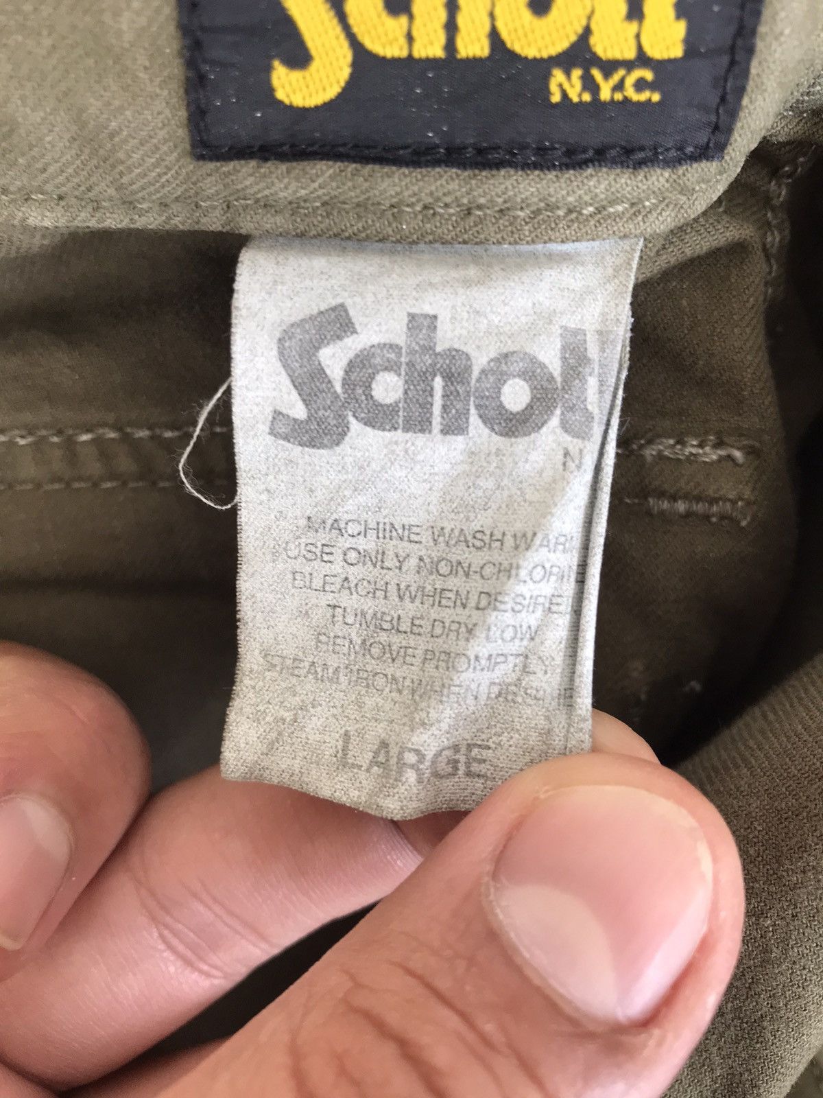 Schott Vintage Schott Nyc Trousers Utility Cotton Cargo Pants Size US 32 / EU 48 - 13 Thumbnail