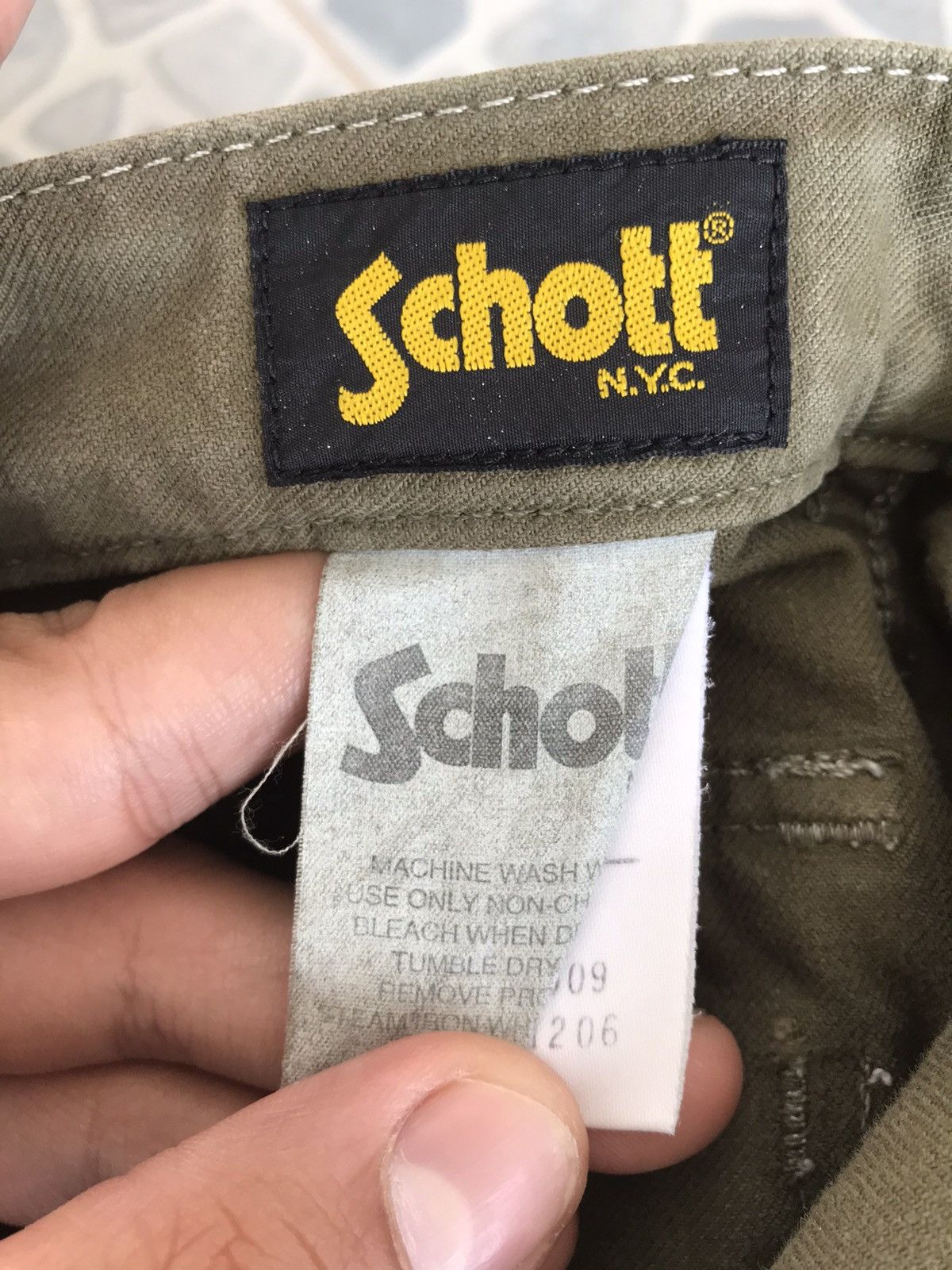 Schott Vintage Schott Nyc Trousers Utility Cotton Cargo Pants Size US 32 / EU 48 - 12 Thumbnail
