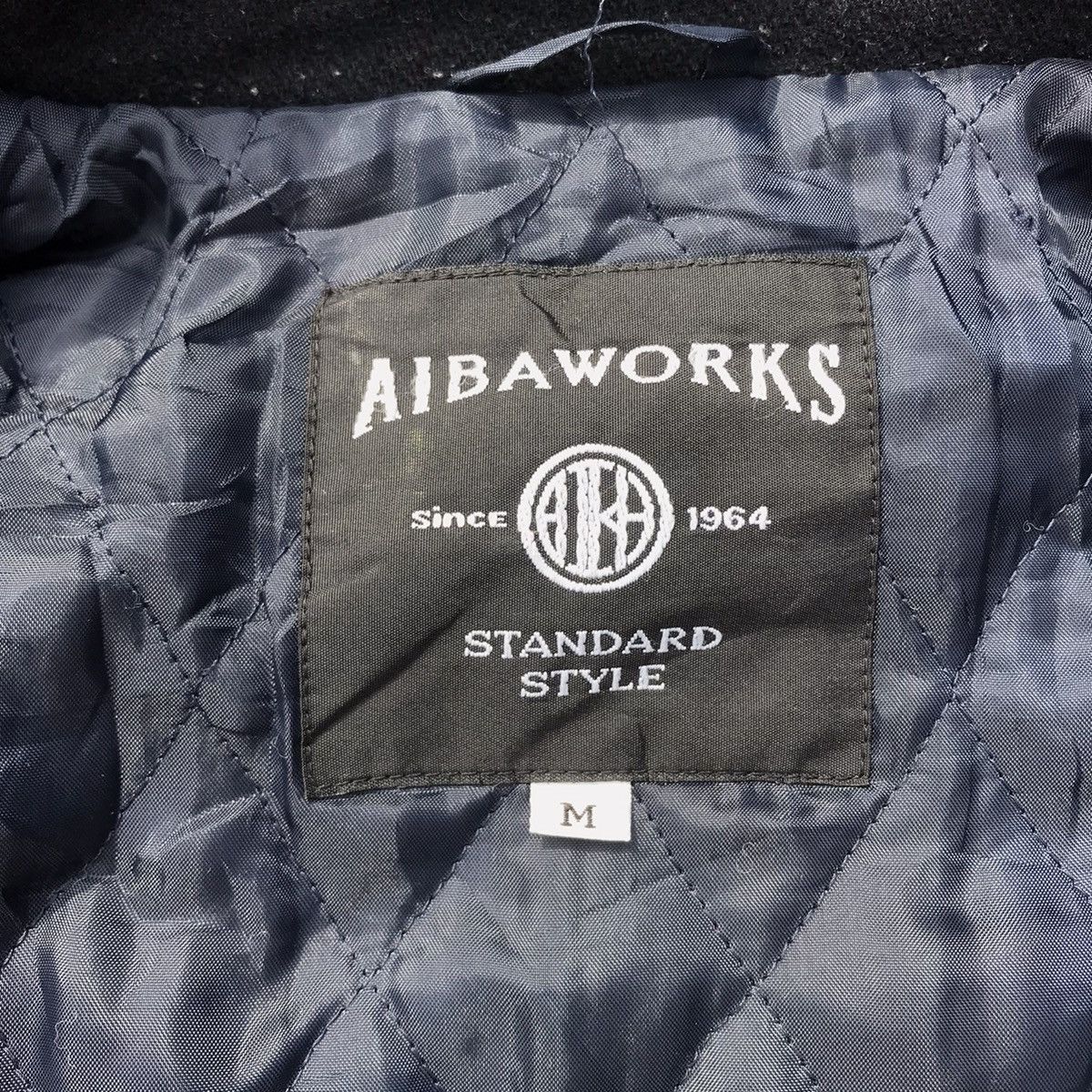 Japanese Brand Vintage Aiba Works Varsity Leather Sleeve Jacket stussy Size US M / EU 48-50 / 2 - 8 Thumbnail