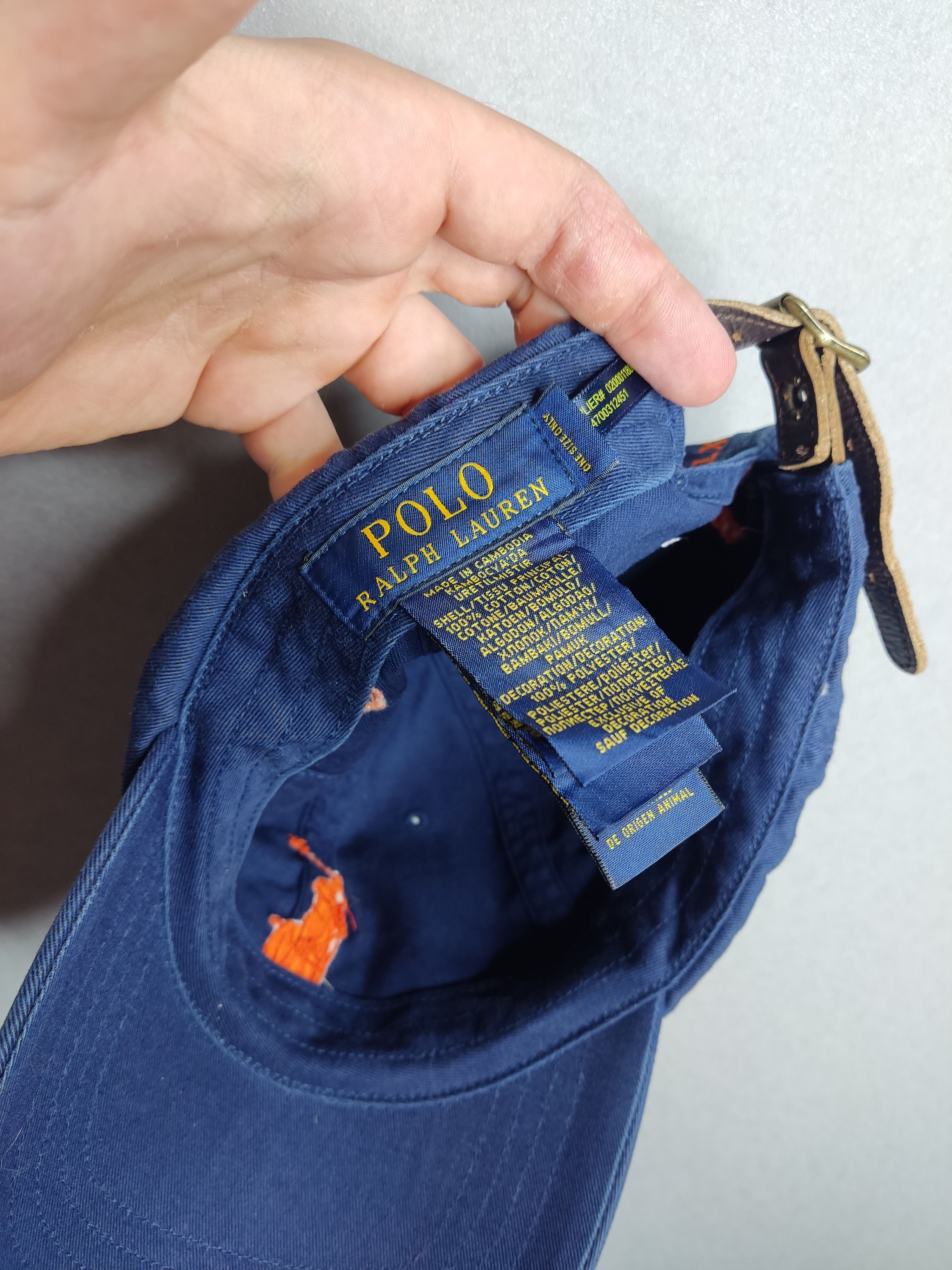 Polo Ralph Lauren × Ralph Lauren 3 Polo Ralph Lauren Vintage Navy Cap Drill Logo Size ONE SIZE - 7 Thumbnail