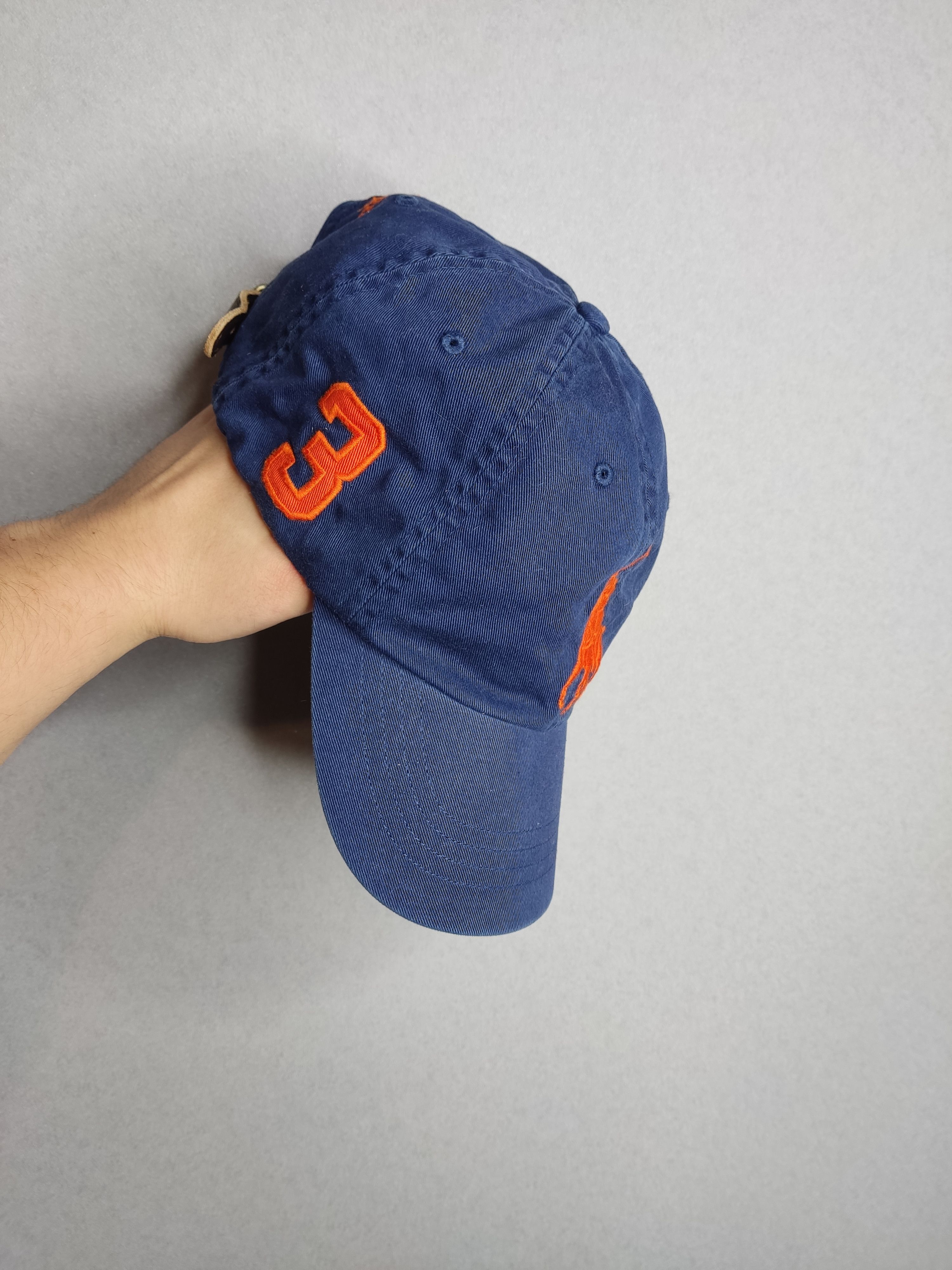 Polo Ralph Lauren × Ralph Lauren 3 Polo Ralph Lauren Vintage Navy Cap Drill Logo Size ONE SIZE - 5 Thumbnail
