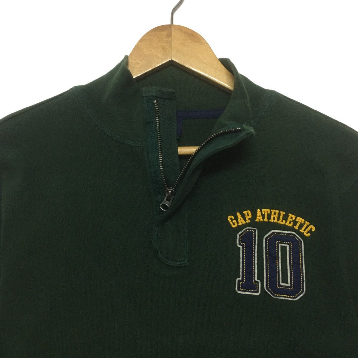 Gap × Vintage Vintage Gap Atlantic Half Zip Sweatshirt Spellout Emboidery Size US S / EU 44-46 / 1 - 2 Thumbnail