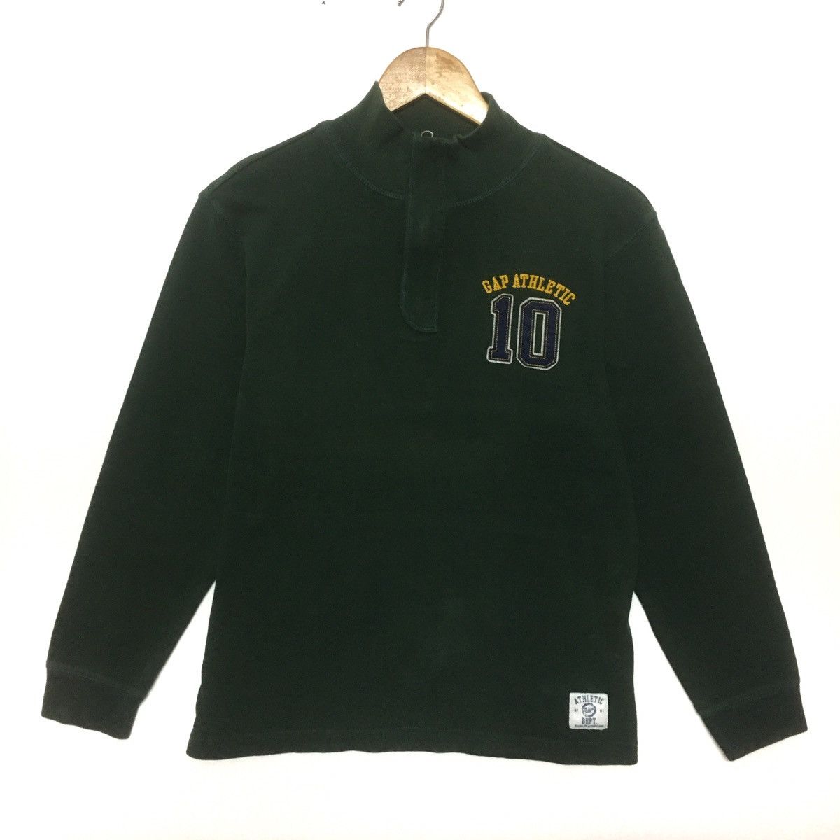 Vintage Gap Atlantic Half Zip Sweatshirt Spellout Emboidery